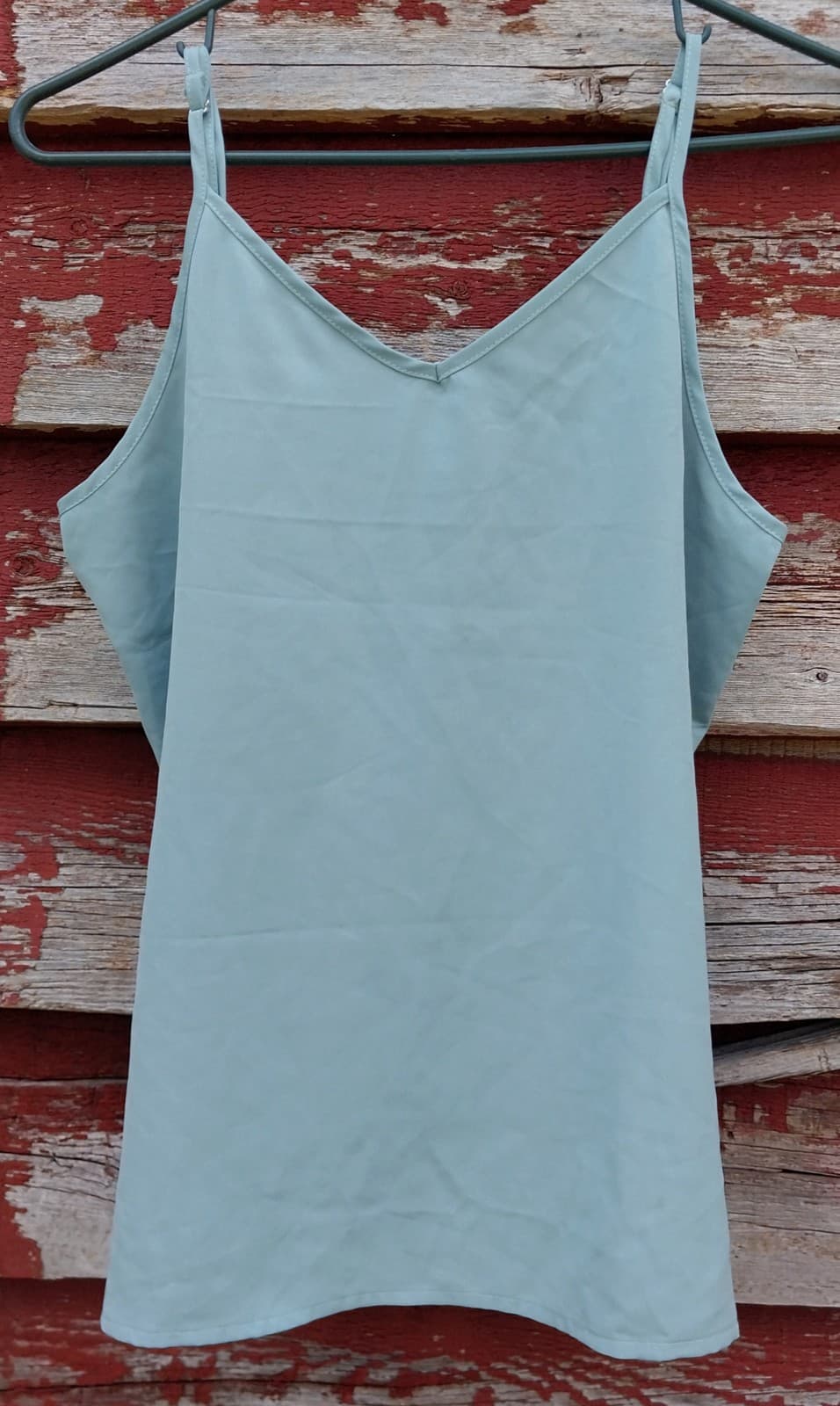 V Neck Tank Top With Adjustable Straps. Size Medium - Image 1