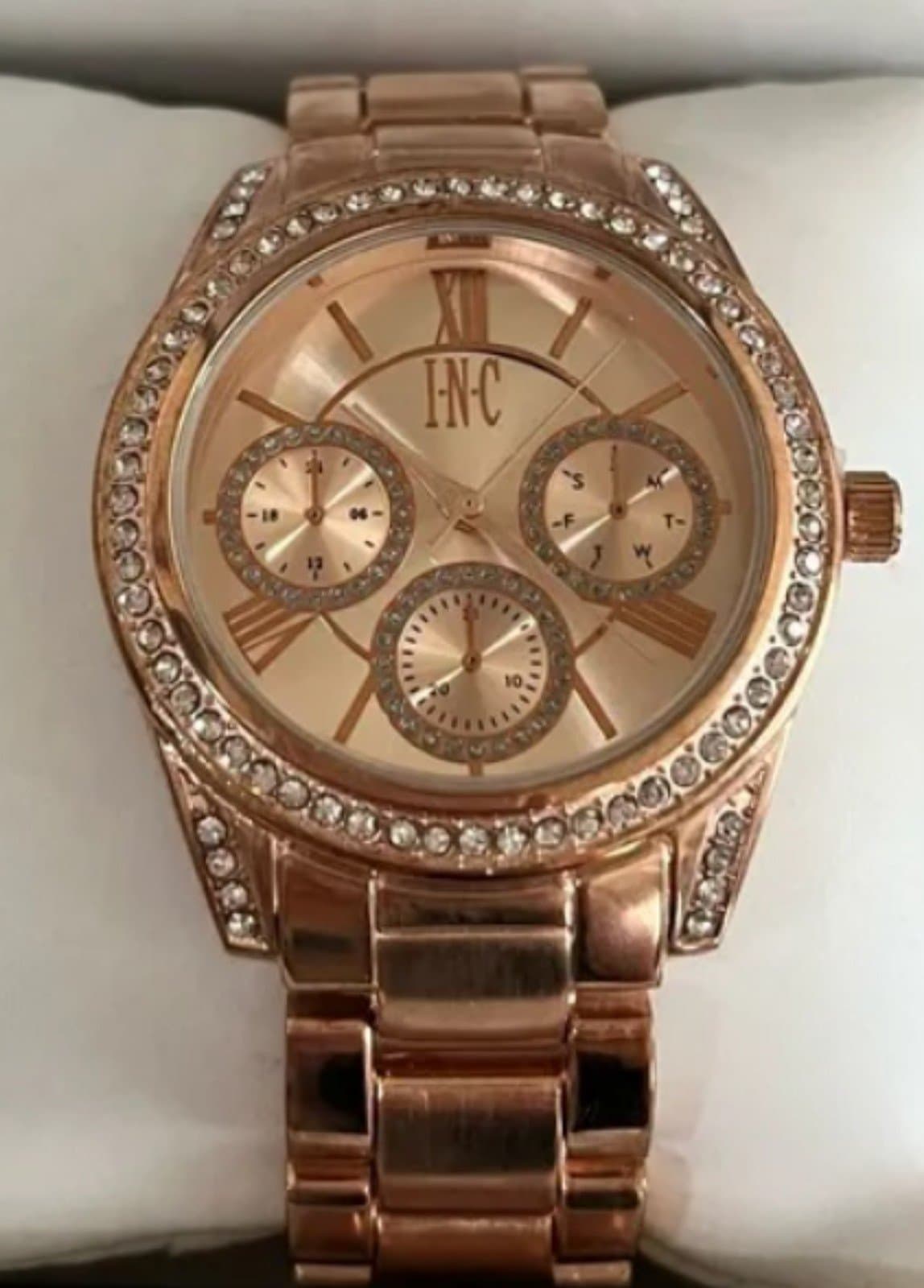 Rose Gold Large INC Watch NWT INC International Concepts - Image 1