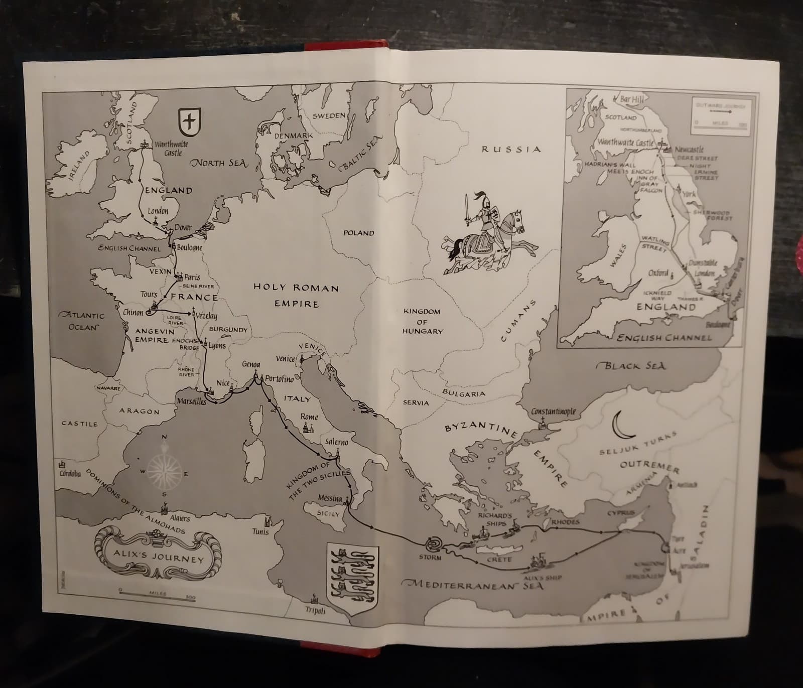 Vintage 1983 "Shields of Three Lions" By Pamela Kaufman|Medieval Historical Fict - Thumbnail 2