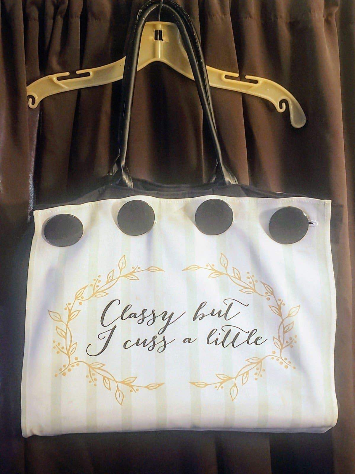 Classy But I Cuss A Little. Large Tote Bag. Never Used. - Image 1
