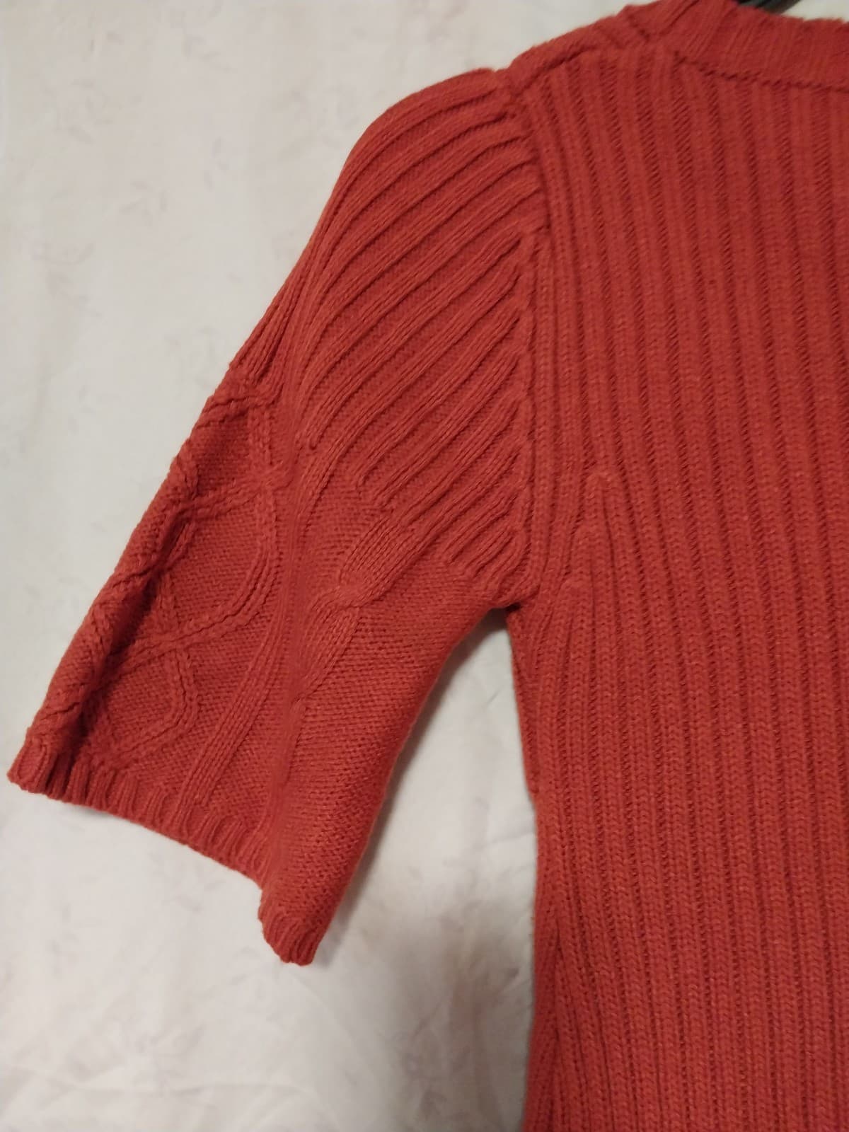 Pink Rose Women’s Red Short Sleeve Sweater Dress Size Small - Thumbnail 4