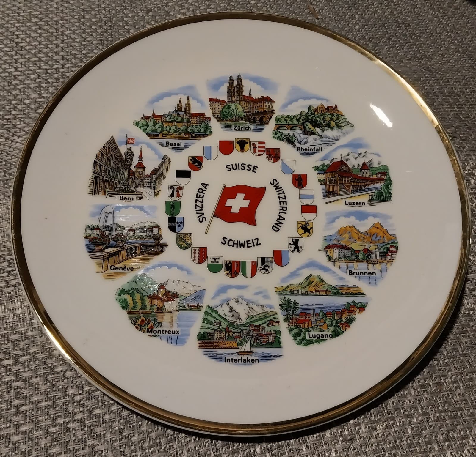Switzerland Wall Plate. 7.5" - Image 1