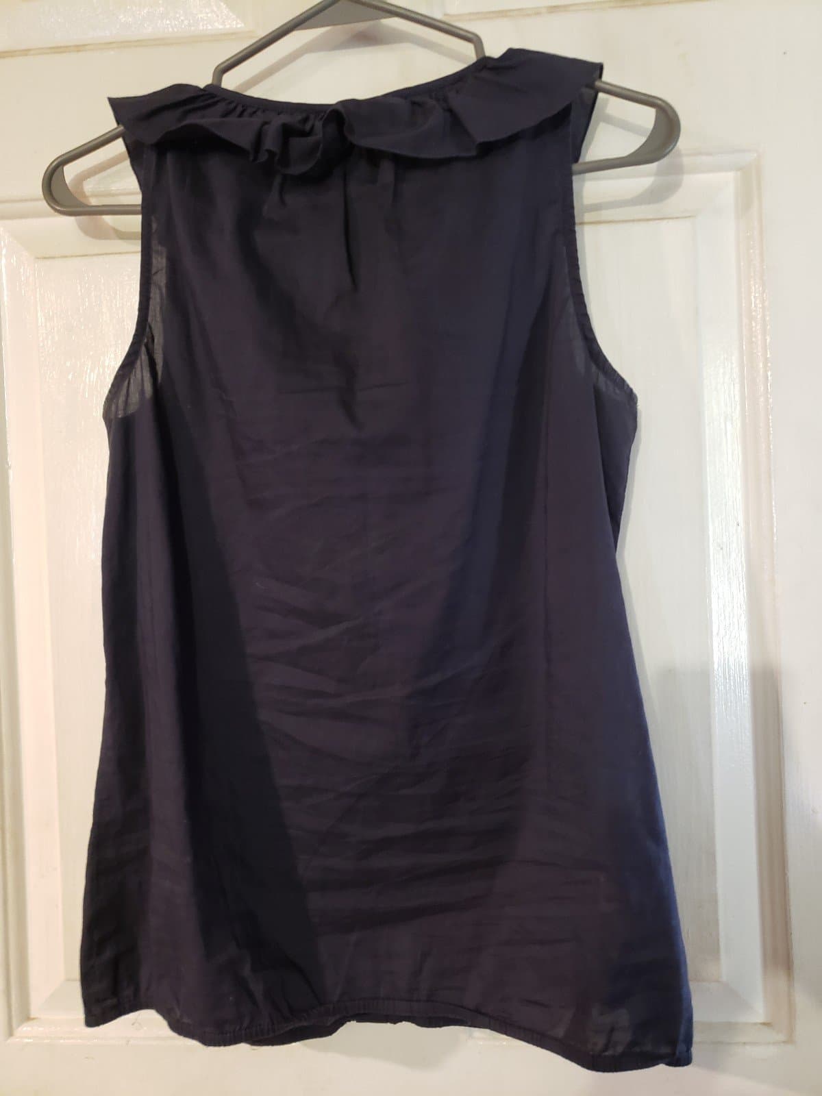 Loft Blue Ruffle Top - Thumbnail 2