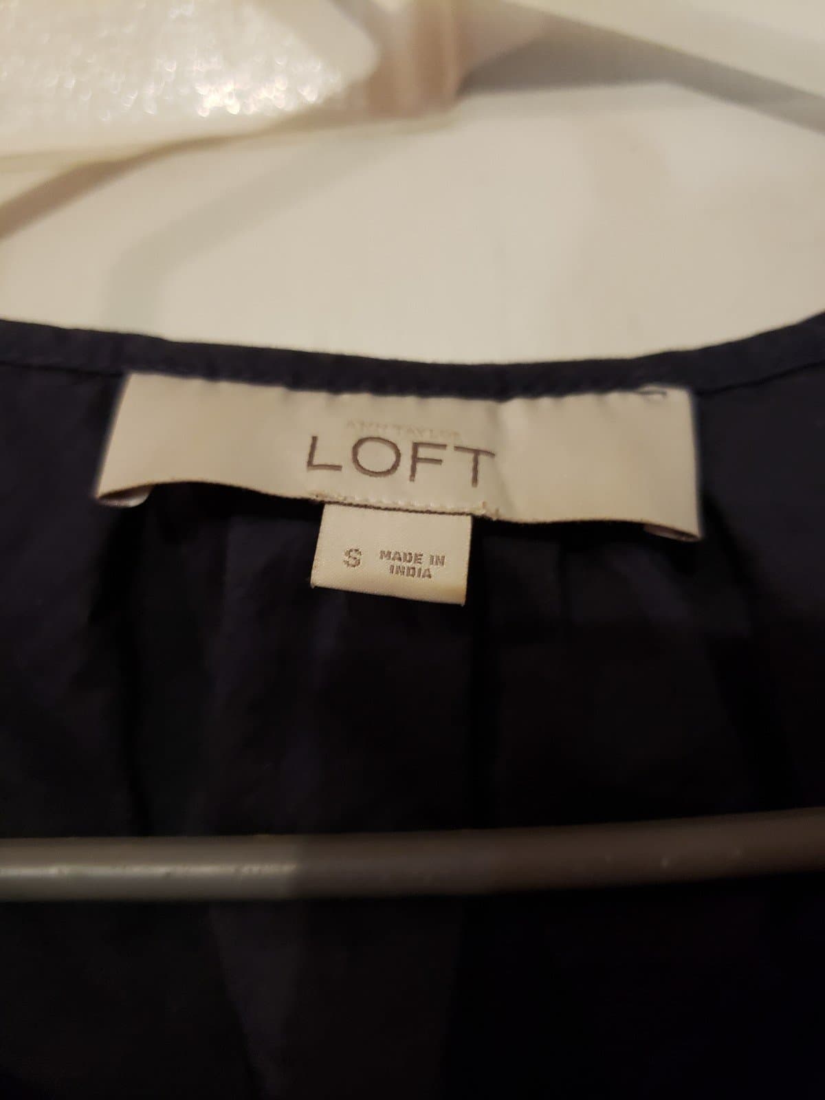 Loft Blue Ruffle Top - Thumbnail 3