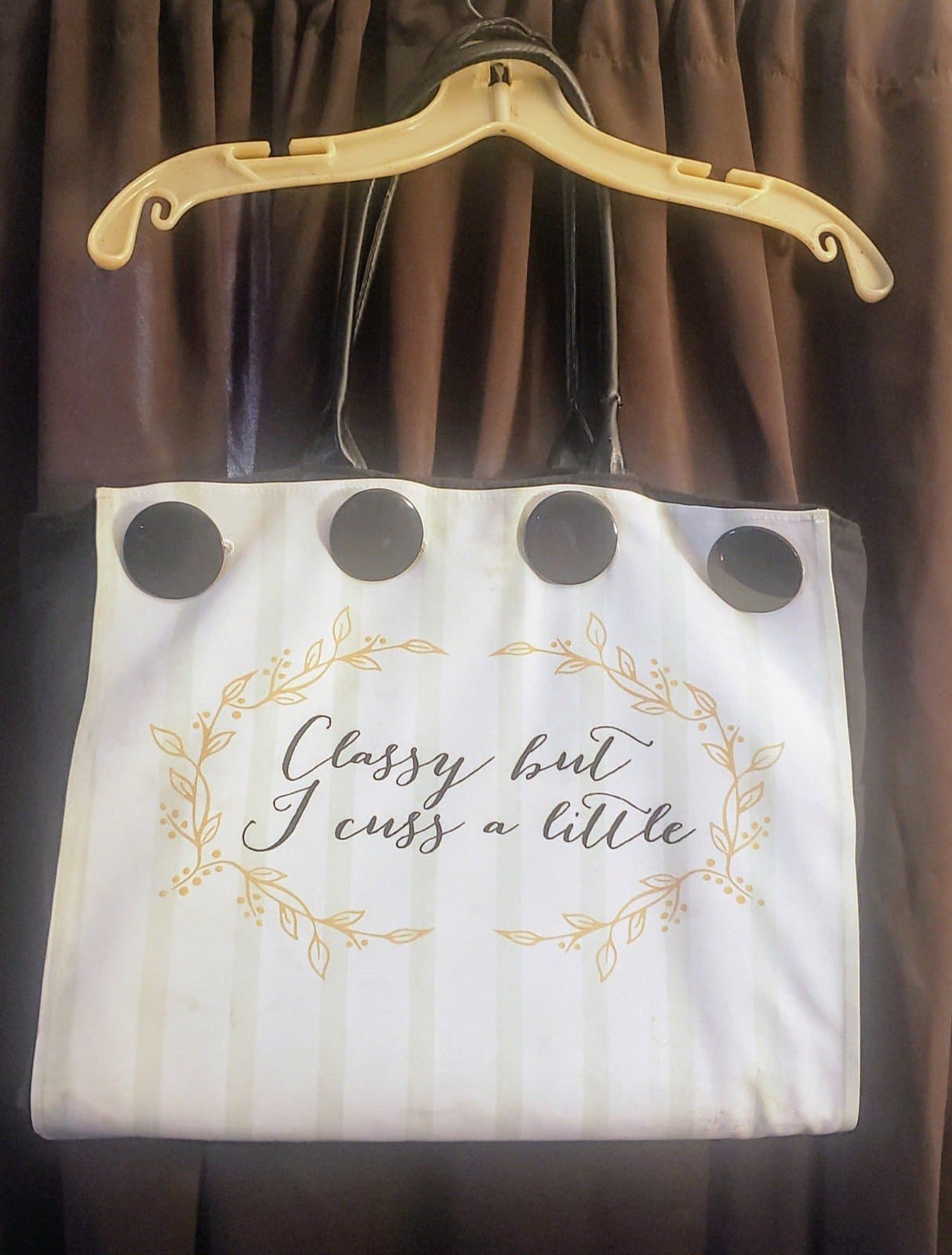 Classy But I Cuss A Little. Large Tote Bag. Never Used. - Thumbnail 3