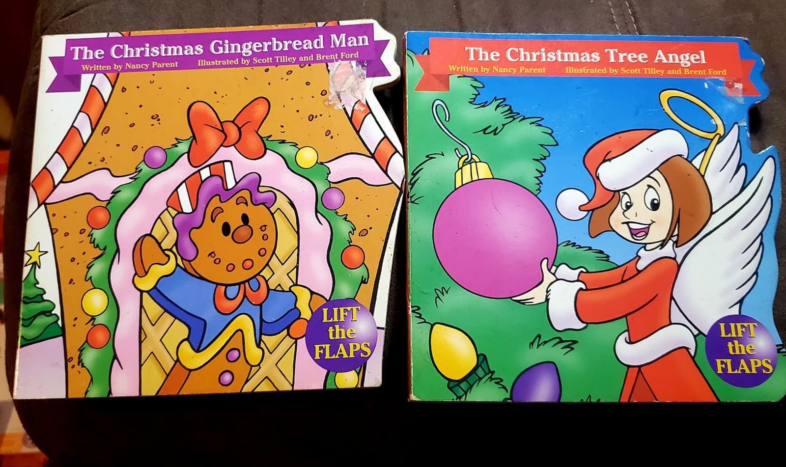 2 Childrens Christmas Story Books. Gingerbread Man & Tree Angel - Image 1