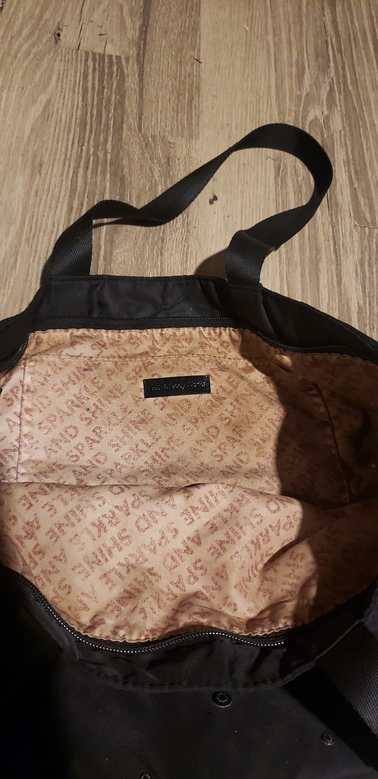 Bath & Body Works. Little Sequins on front Black Bag - Thumbnail 3