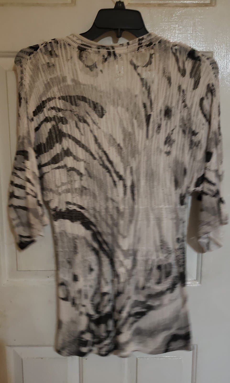 Alberto Makali Tie-Dye Print Plunge Neckline Sweater - Thumbnail 2
