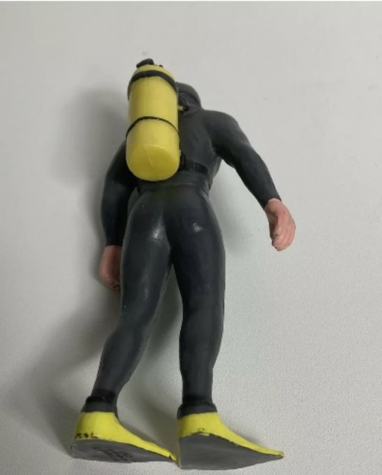 2008 K&M Scuba Diver Action Figure Toy ONLY PVC 5 1/2" Inch Tall - Thumbnail 2