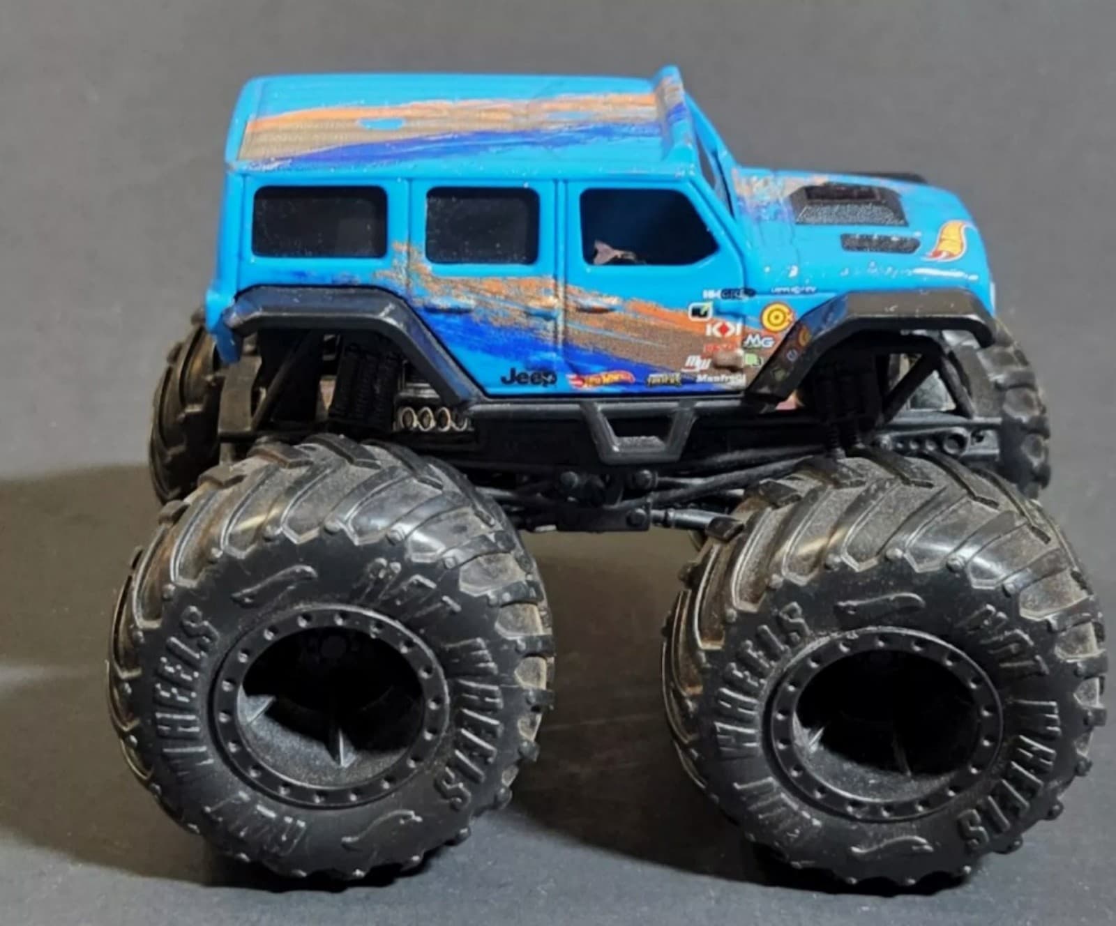 Hot Wheels Monster Truck - JEEP WRANGLER 1:64 Blue - Thumbnail 3