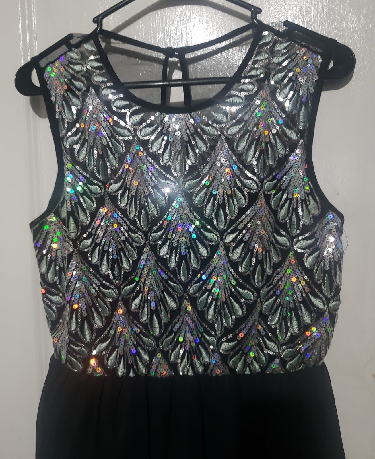 Love Reign Sequin Chiffon Mini Party Dress Size 11 - Thumbnail 3