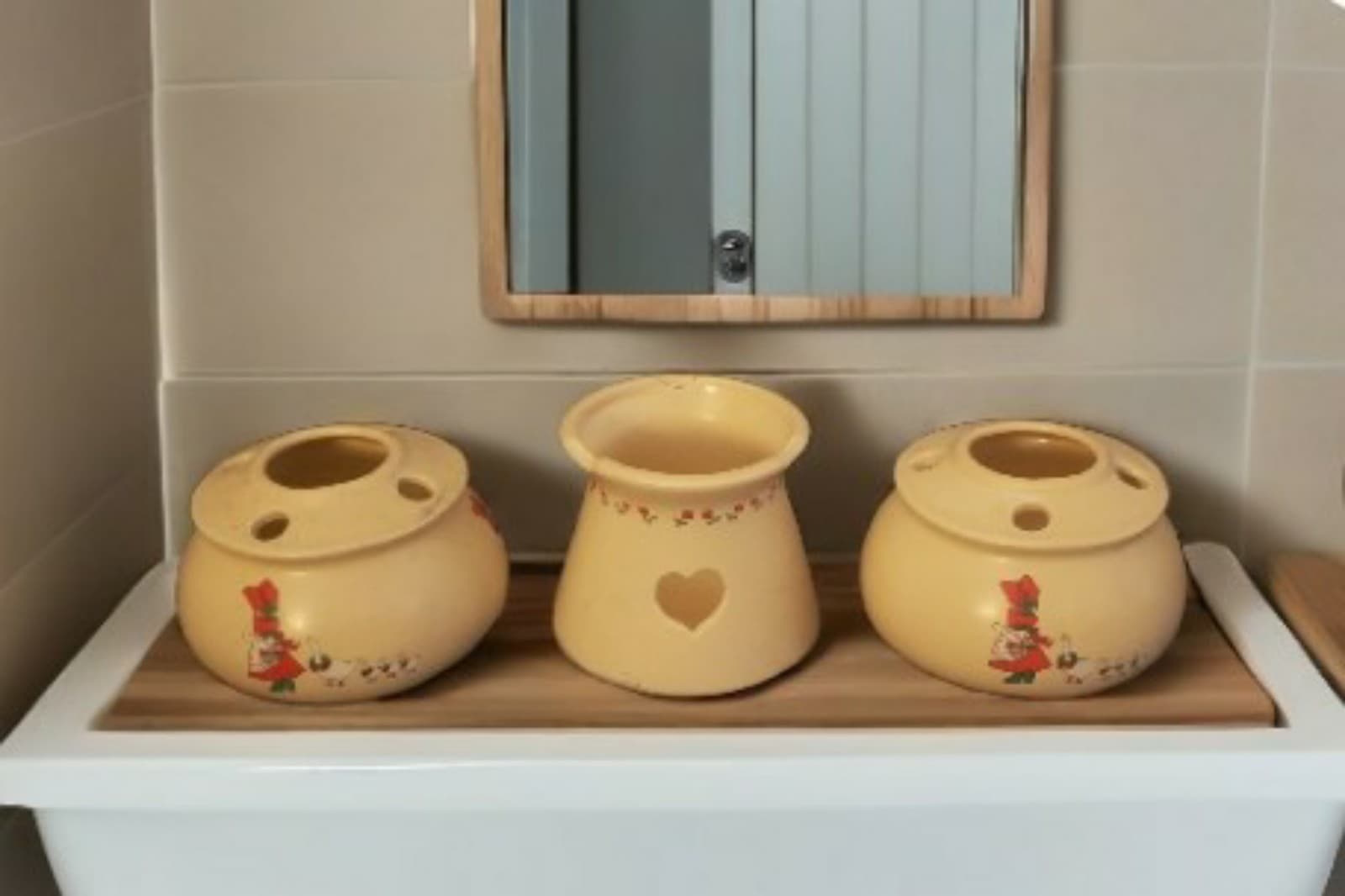 3 Piece Set Ceramic potpourri simmering pots - Thumbnail 2