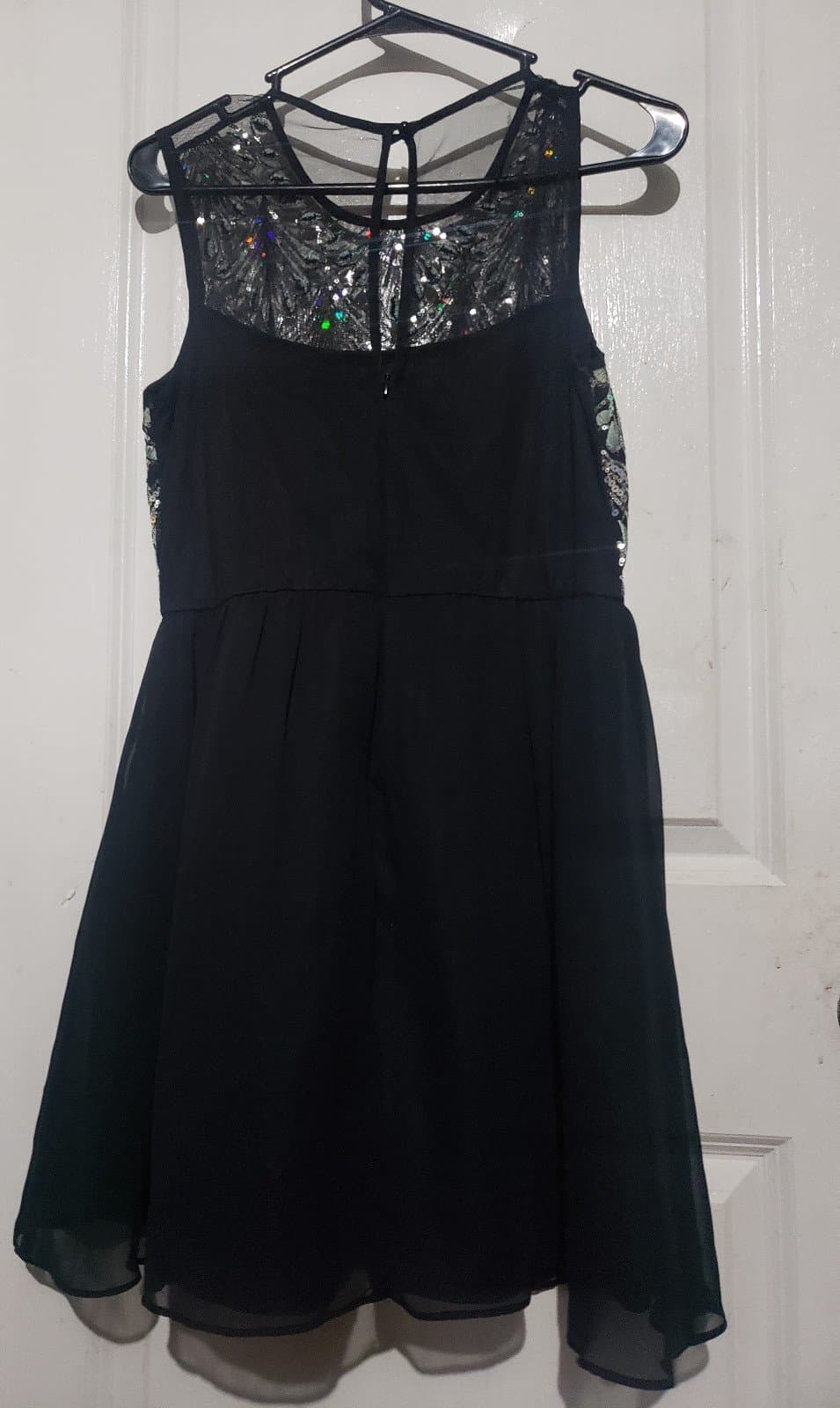 Love Reign Sequin Chiffon Mini Party Dress Size 11 - Thumbnail 6