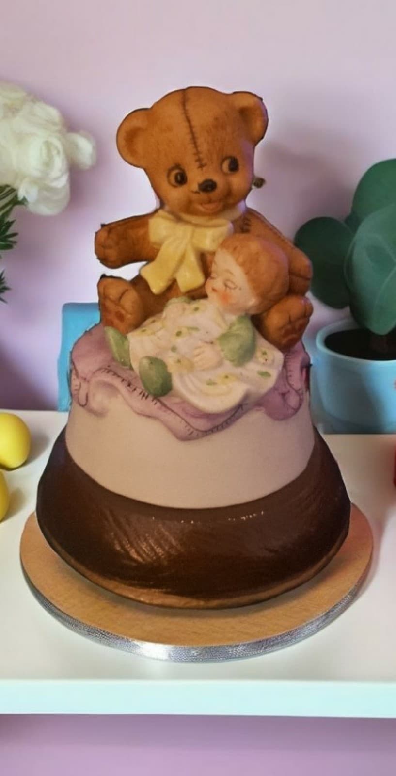 Vintage Teddy Bear and Baby - Thumbnail 2
