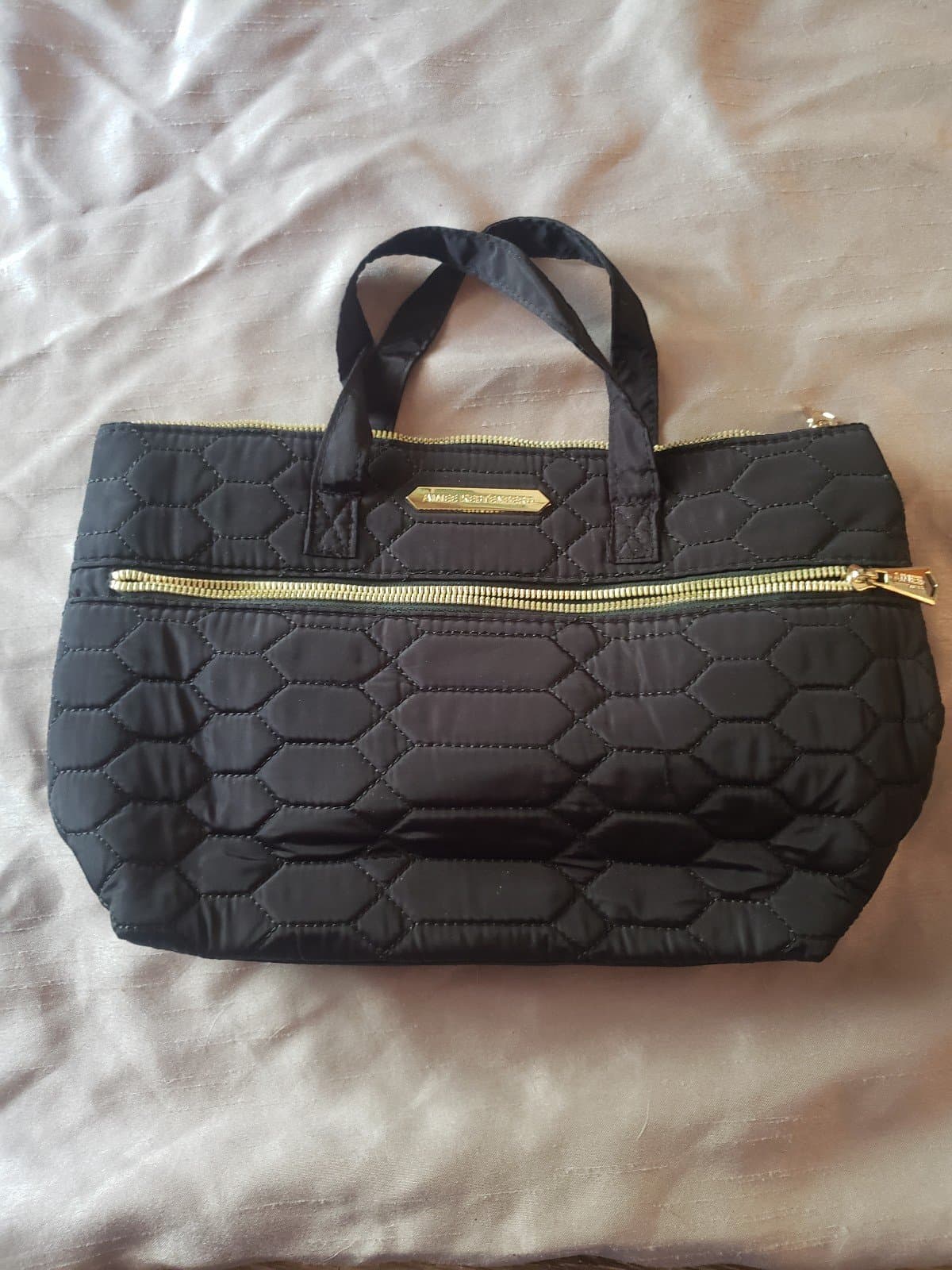 AIMEE KESTENBERG MARA SATCHEL Black Python COSMETIC BAG RARE FIND Handbag - Image 1