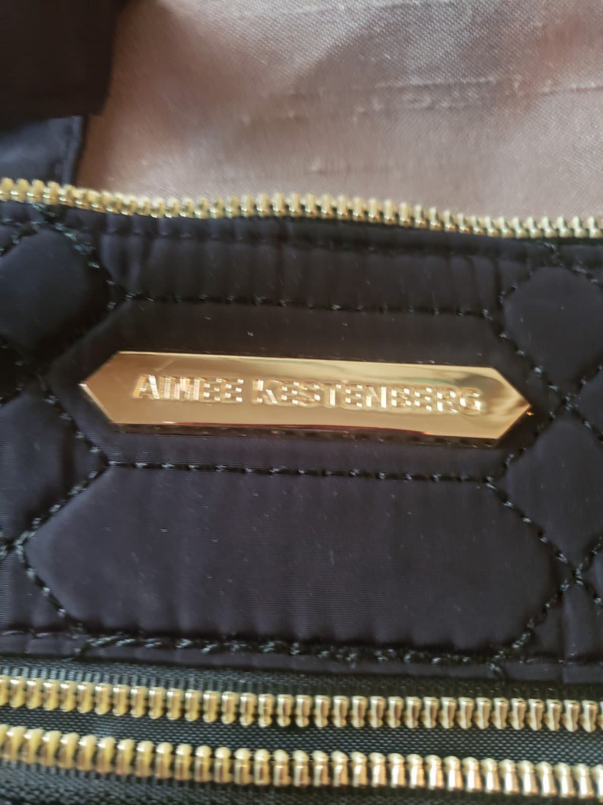 AIMEE KESTENBERG MARA SATCHEL Black Python COSMETIC BAG RARE FIND Handbag - Thumbnail 2