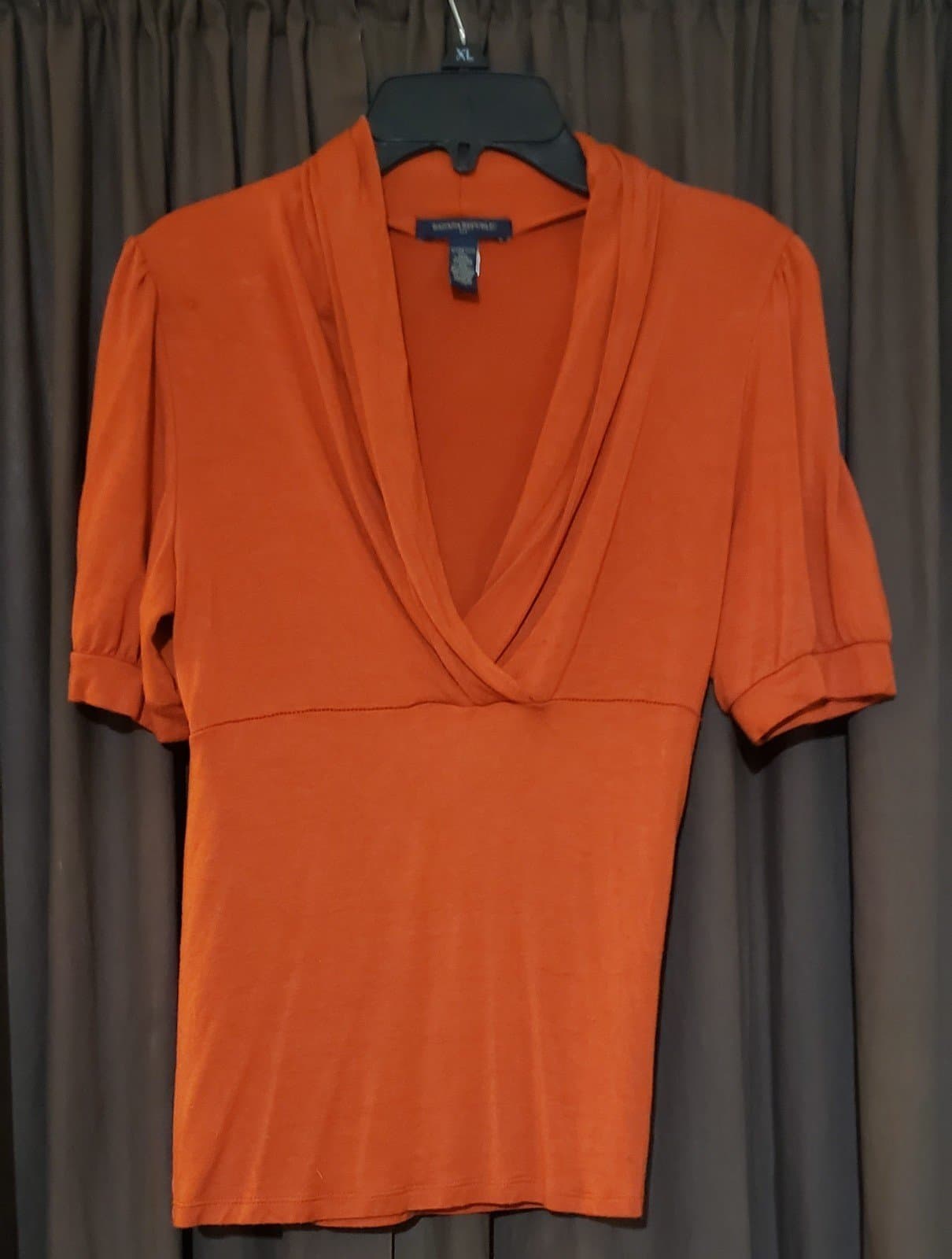 Banana Republic Orange 3/4 Sleeve Shirt - Image 1