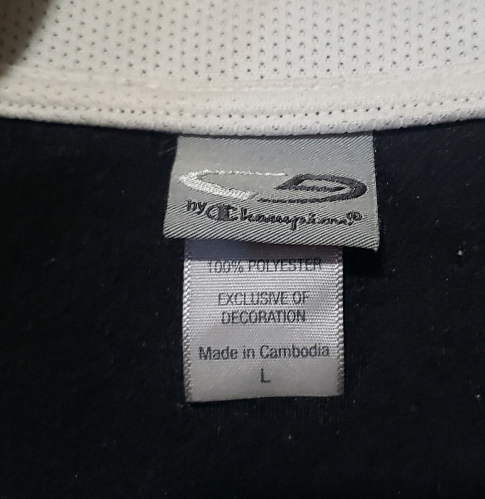 Champion Large Black Zip Up Jacket - Thumbnail 3