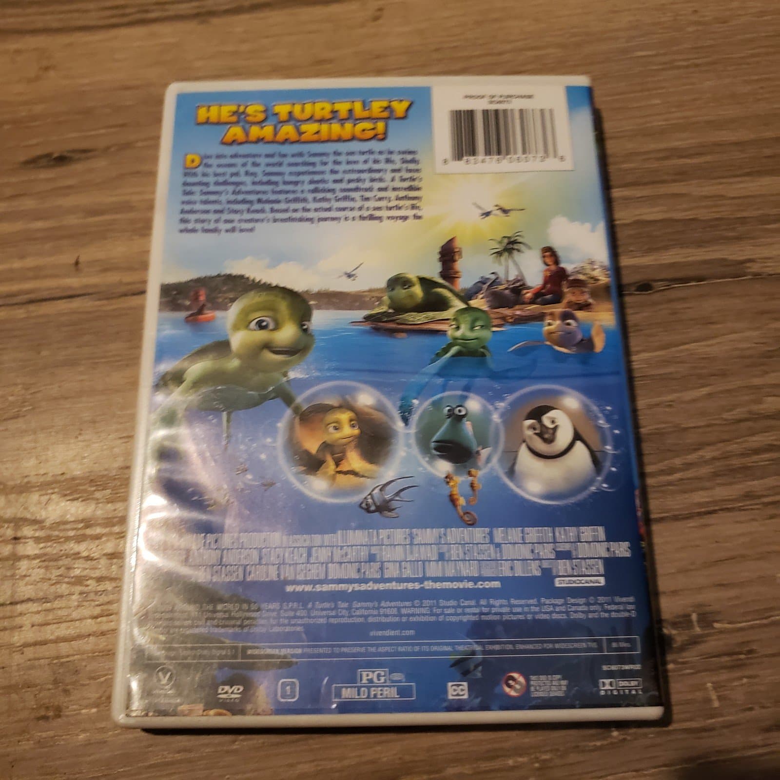 MELANIE GRIFFITH A TURTLE'S TALE SAMMY'S ADVENTURES DVD - Thumbnail 2