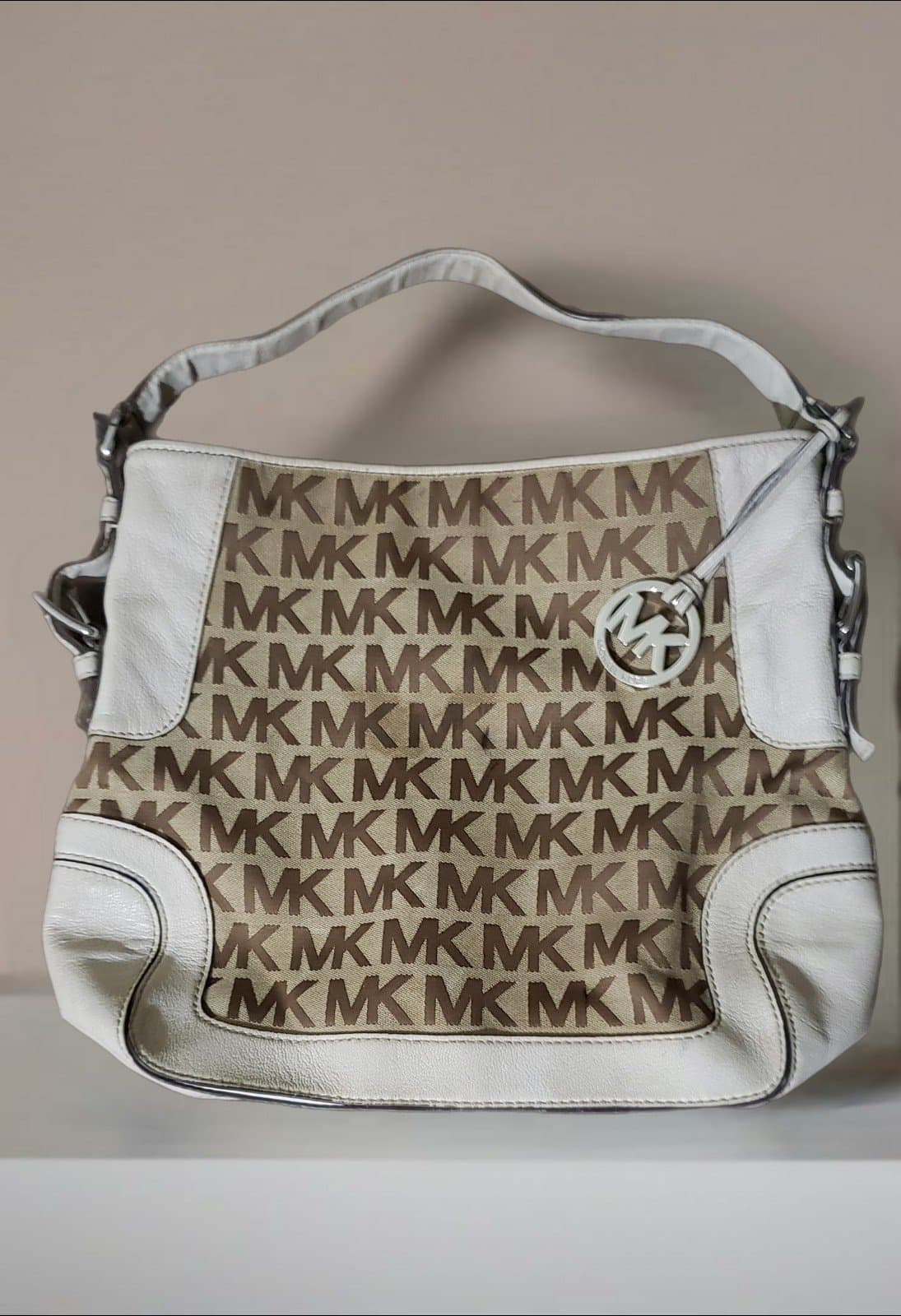 Michael Kors Brookville Large Shoulder - Beige/Ebony/Vanilla - Image 1