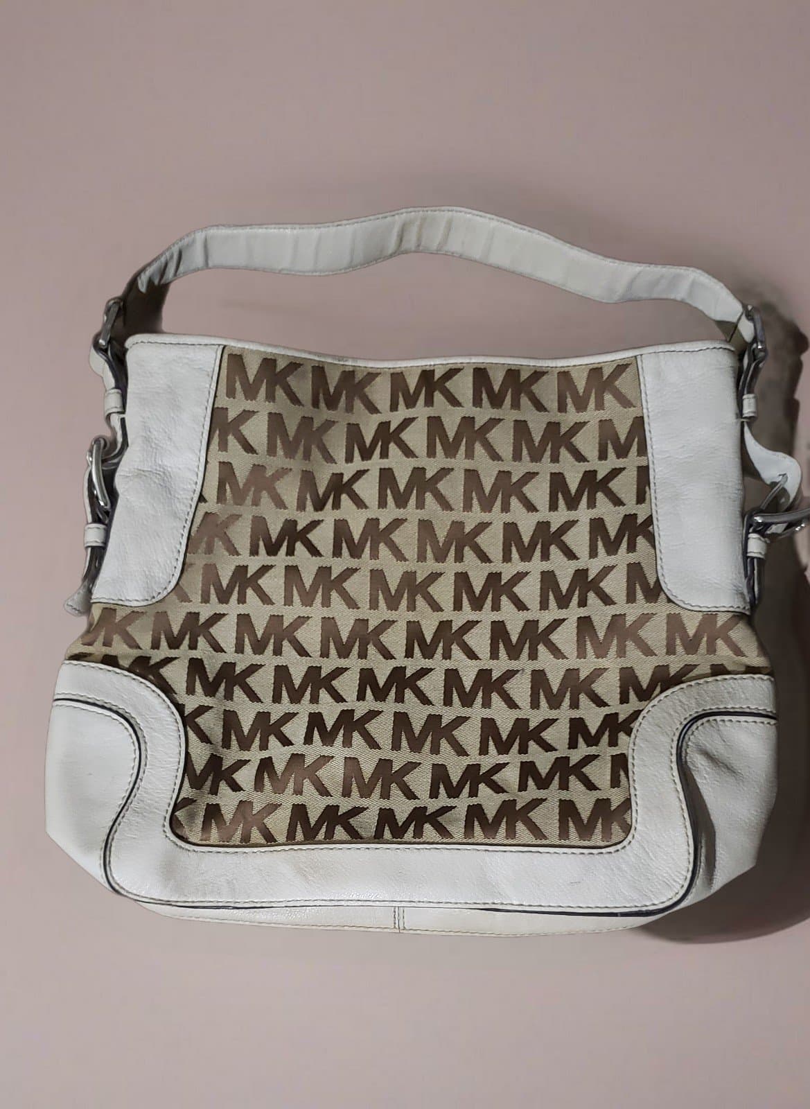 Michael Kors Brookville Large Shoulder - Beige/Ebony/Vanilla - Thumbnail 2