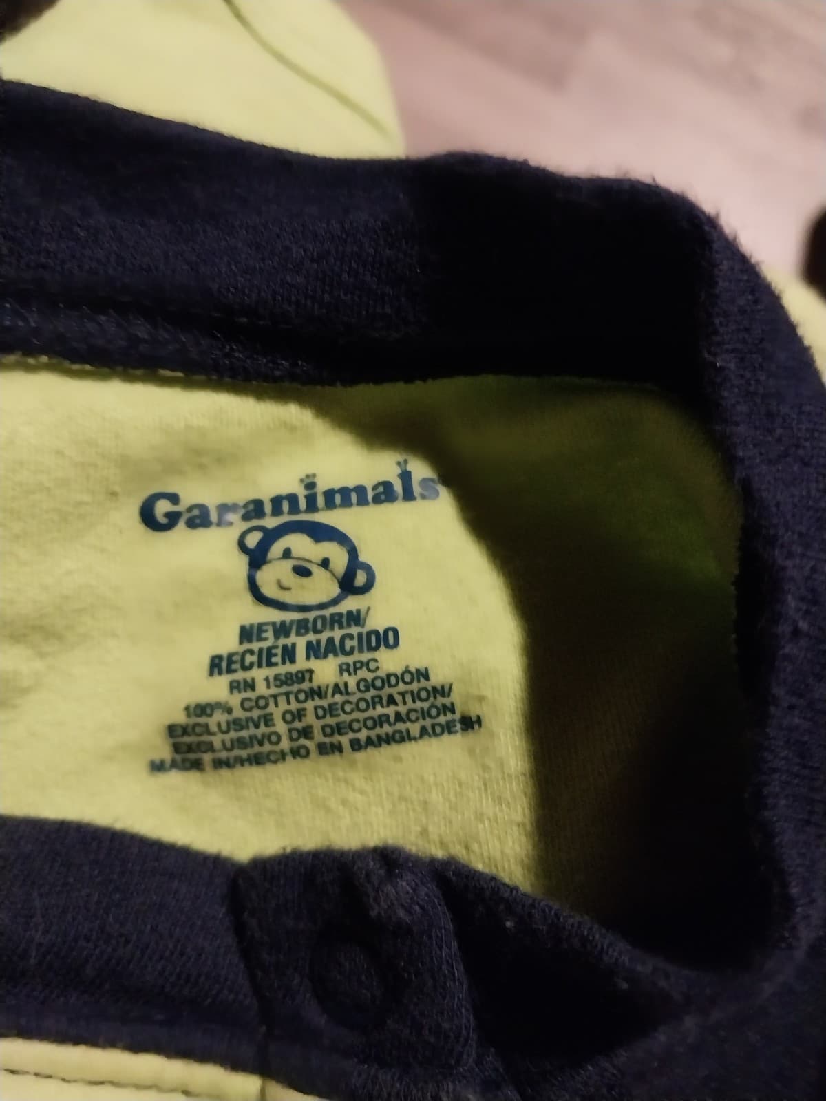 Garanimals green and blue onesie with puppy theme - Thumbnail 3