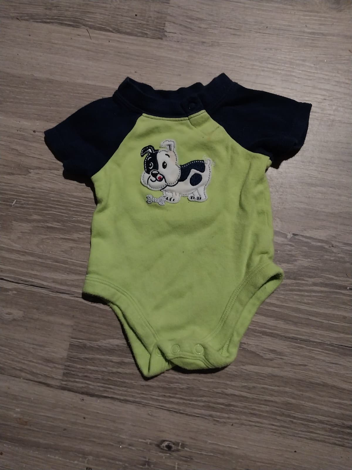 Garanimals green and blue onesie with puppy theme - Image 1