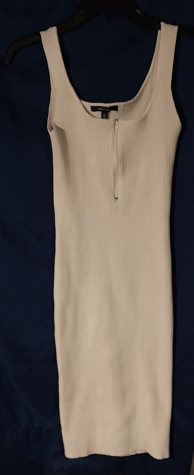 New Look, White Tank Dress - Image 1