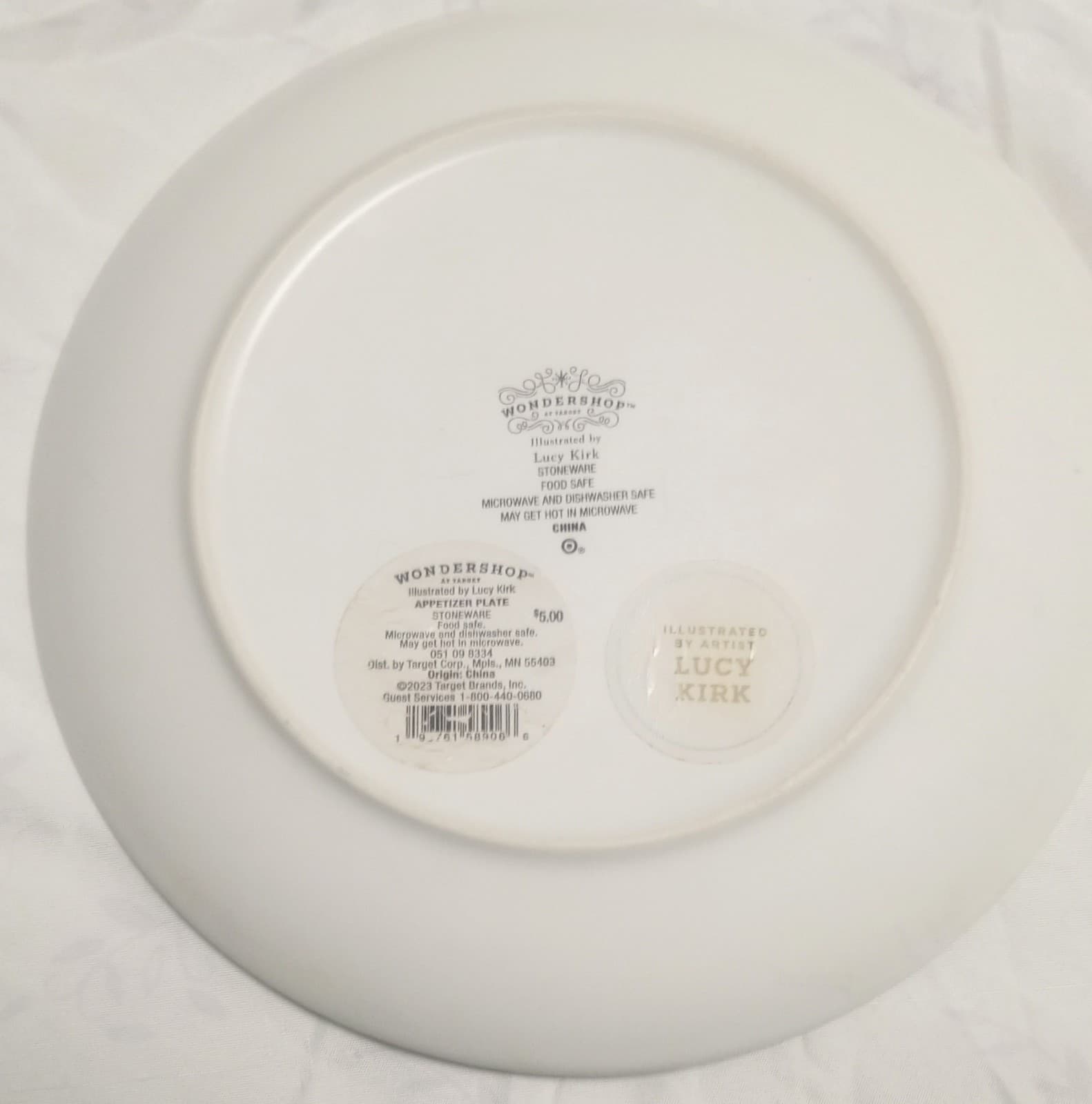 Lucy Kirk Target Christmas Appetizer Holiday Party Plate 8.5 Inch - Thumbnail 2