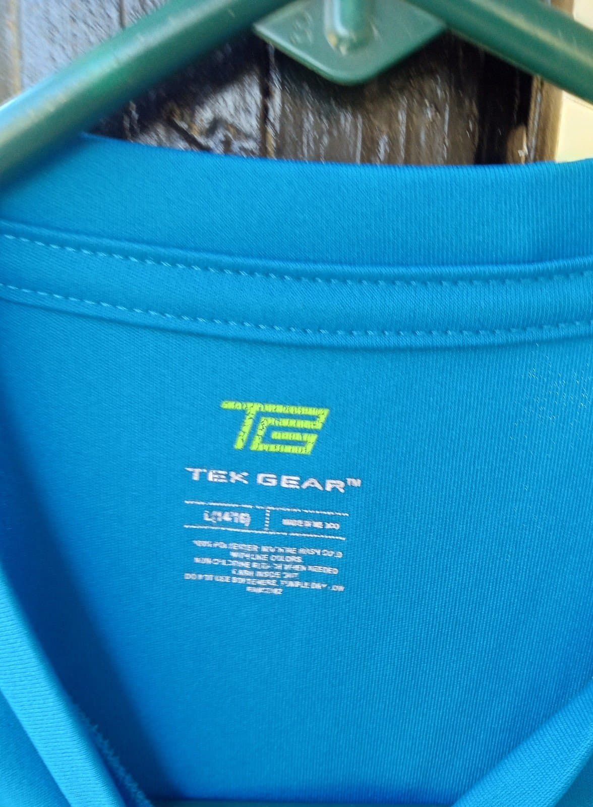 Tek Gear Boys Blue Active T-Shirt. Youth Large - Thumbnail 2