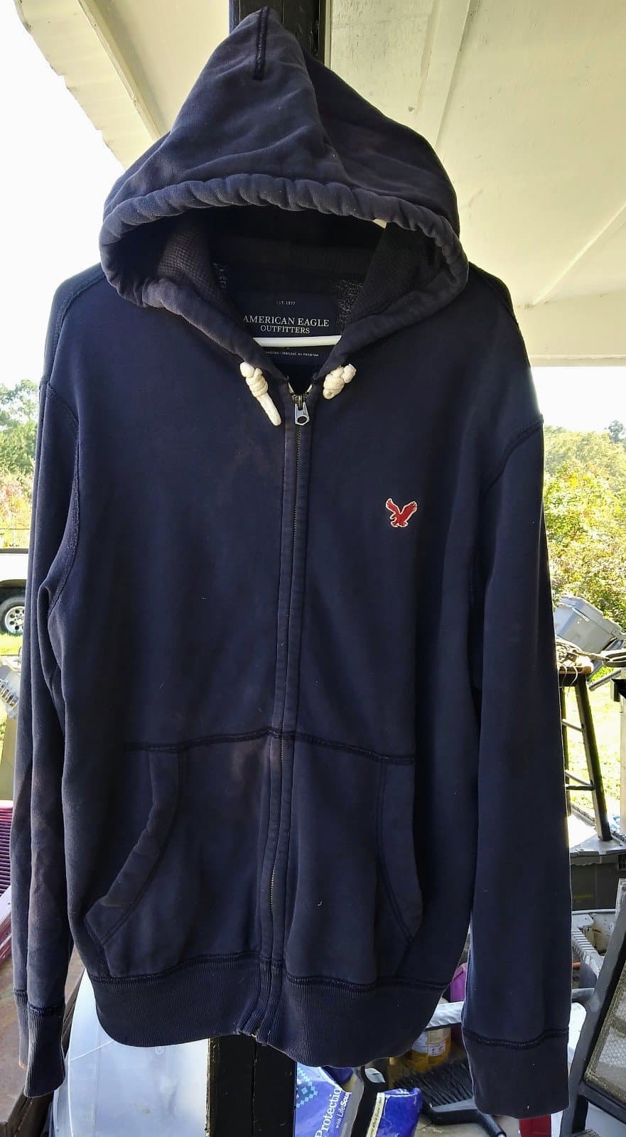 American Eagle black zip up hoodie American Eagle Outfitters - Image 1