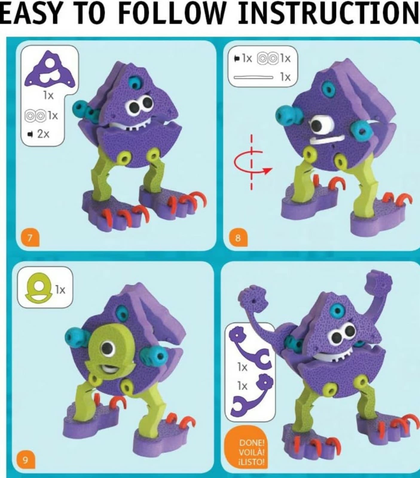 Bloco Toys Ogre & Monsters | STEM Toy | DIY Set - Thumbnail 3