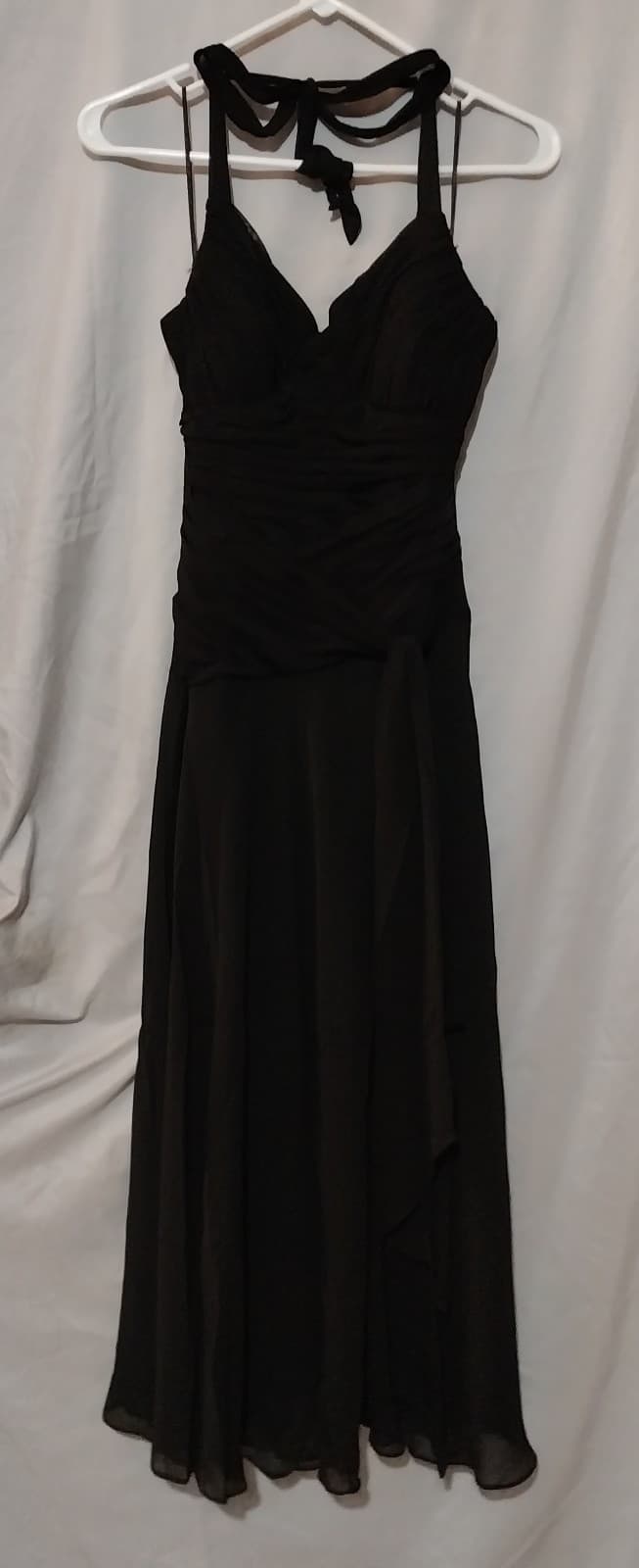 Sangria Petite Long Flowing Black dress - Image 1
