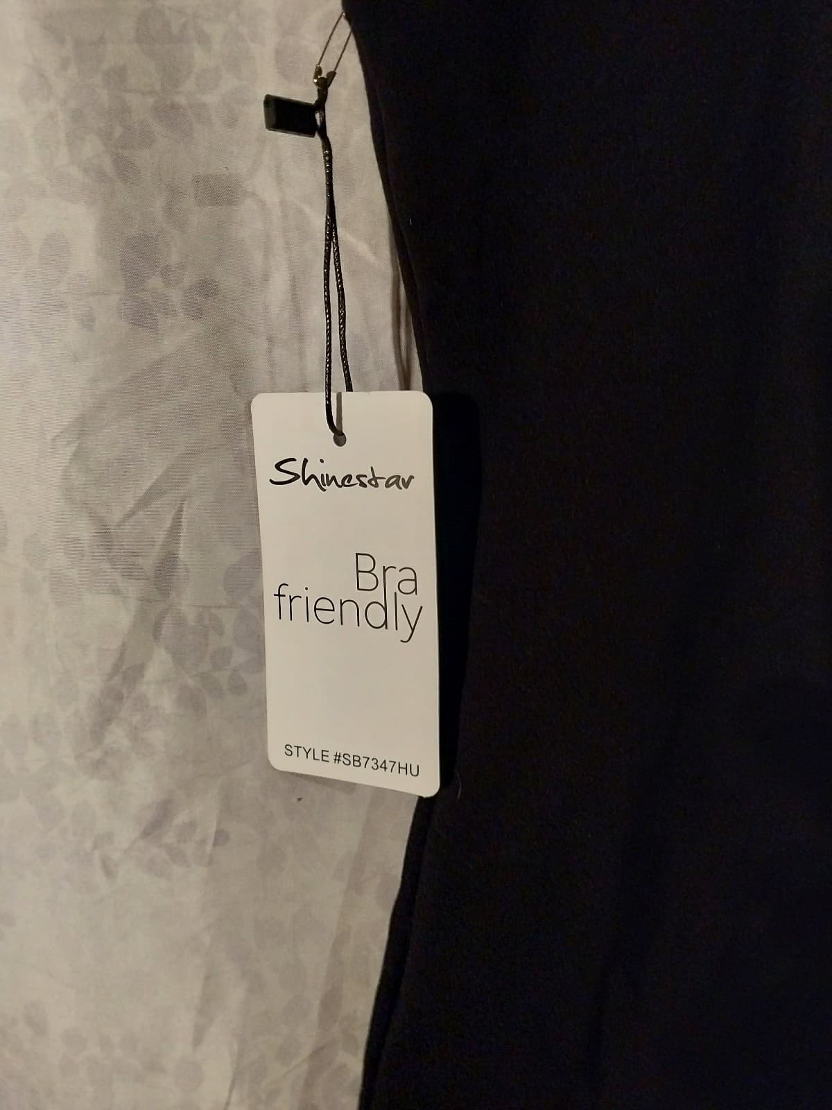 Shinestar Black Ponte Snap Bodysuit Bra Friendly Scoop Neck. Size Medium - Thumbnail 4