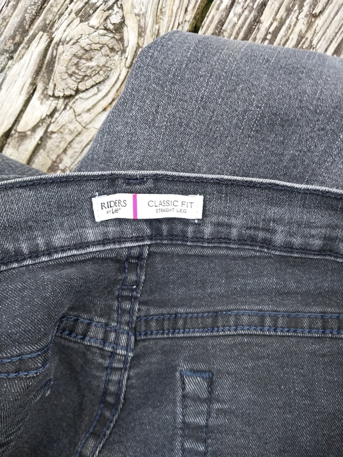 Riders By Lee Womens Jeans Black Denim. Straight leg - Thumbnail 2