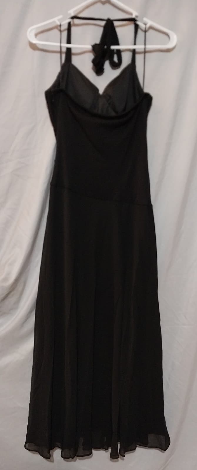 Sangria Petite Long Flowing Black dress - Thumbnail 5