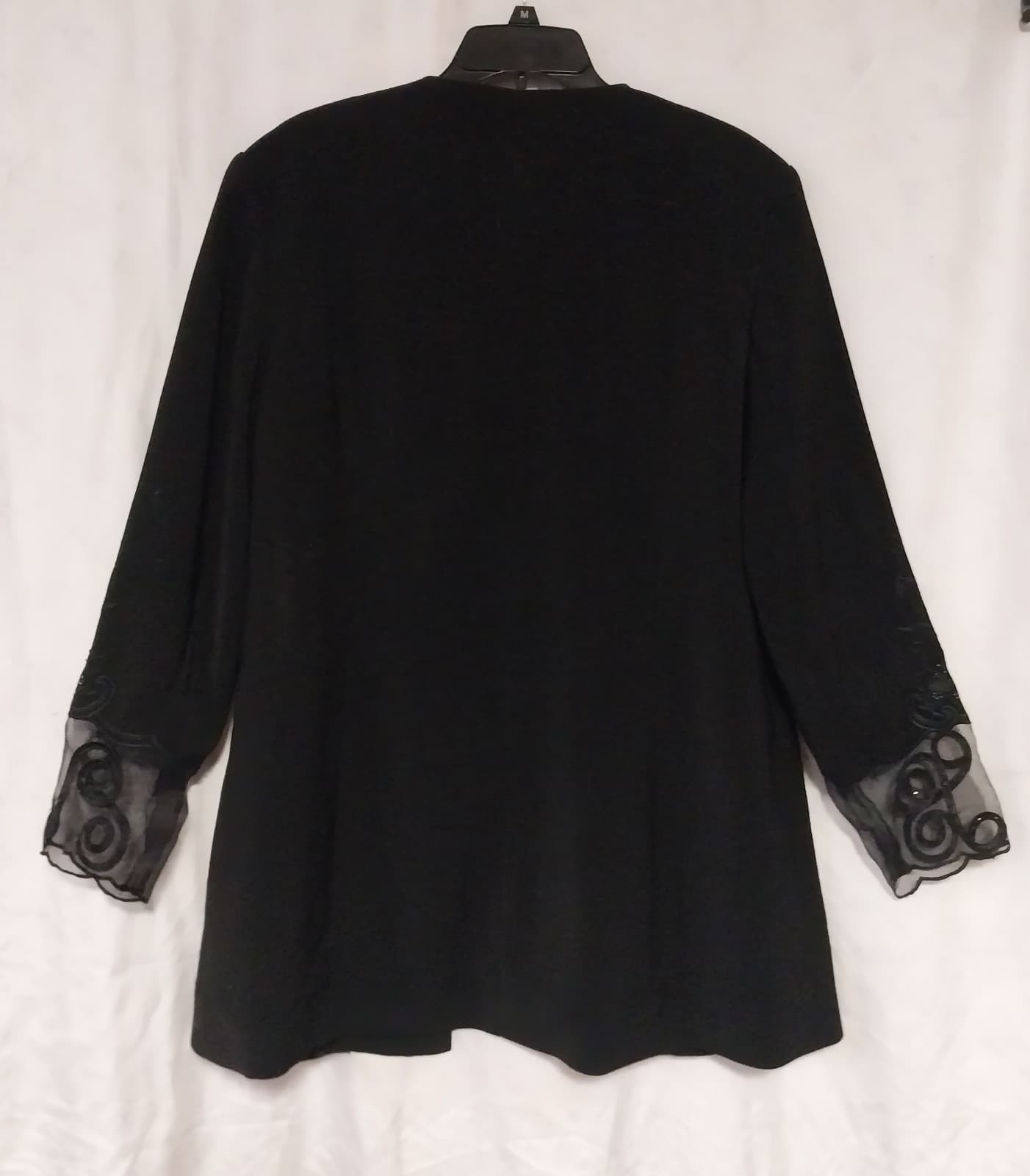 S.O.G.I.C Suits Of God In Church. 2 Piece Black & Lace Skirt Suit - Thumbnail 2