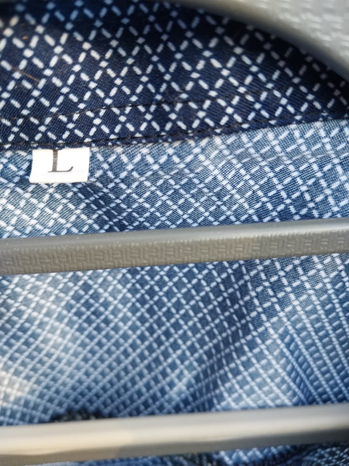 Long Sleeve Blue Paisley Button Down Shirt - Thumbnail 2