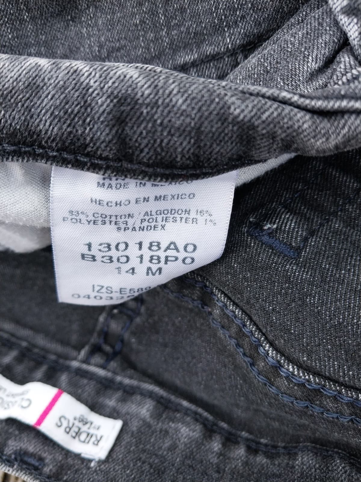 Riders By Lee Womens Jeans Black Denim. Straight leg - Thumbnail 3