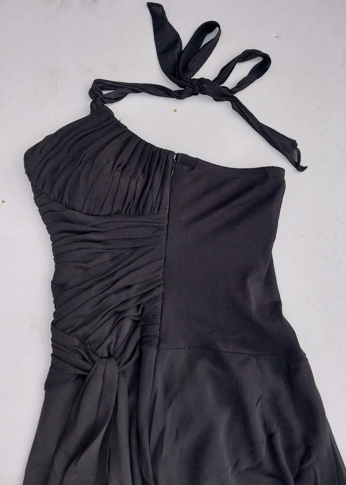 Sangria Petite Long Flowing Black dress - Thumbnail 8