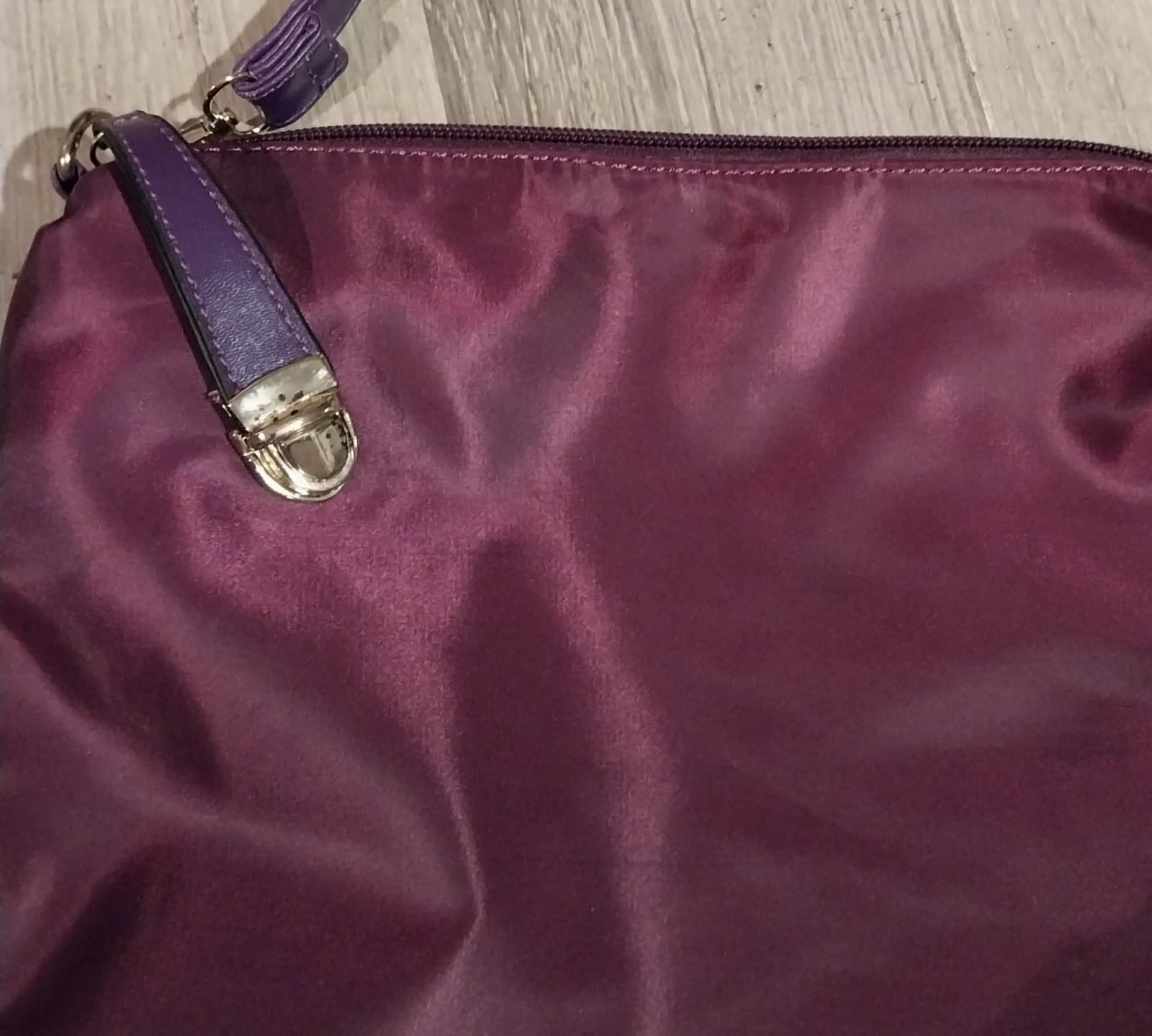Maroon & Burgundy color Nylon & sling bag - Thumbnail 2