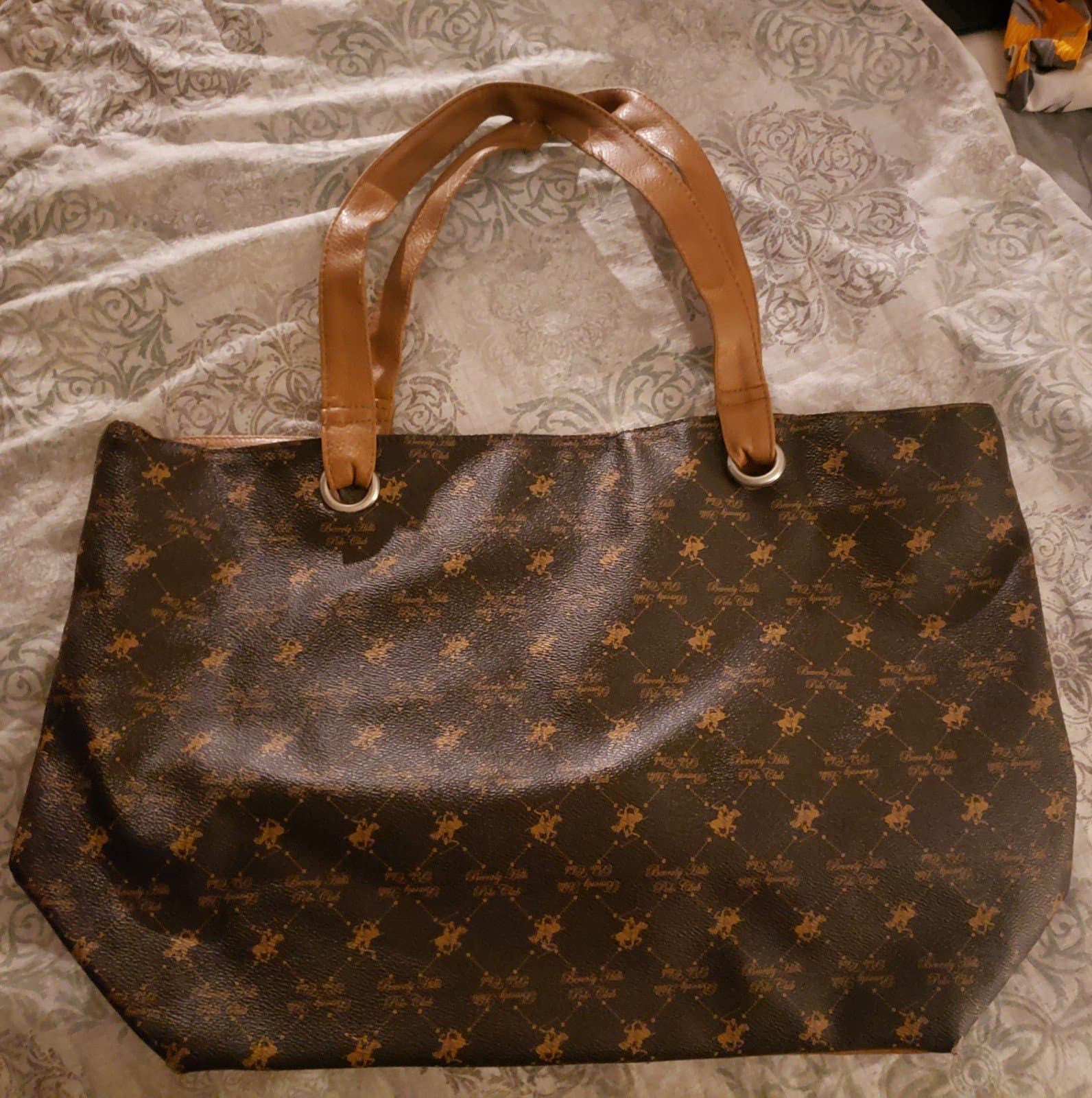 WOMEN'S BAG POLO CLUB FAUX LEATHER BROWN COLOR - Thumbnail 3