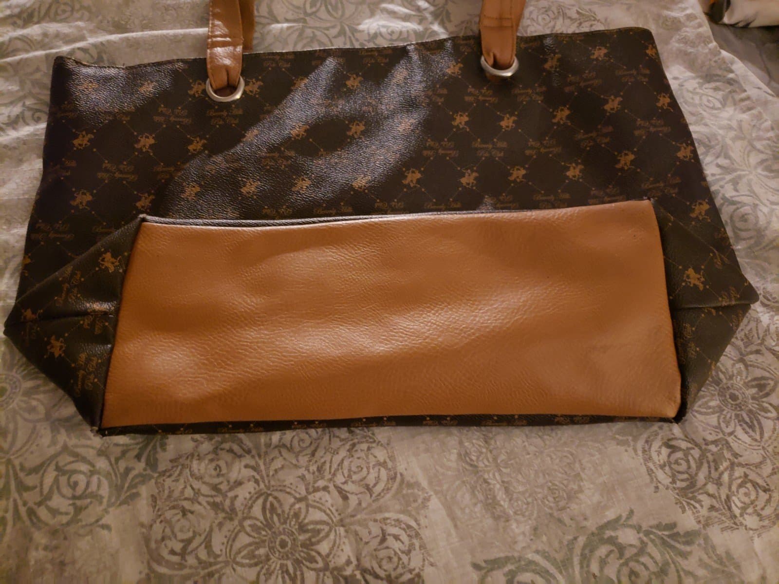 WOMEN'S BAG POLO CLUB FAUX LEATHER BROWN COLOR - Thumbnail 4