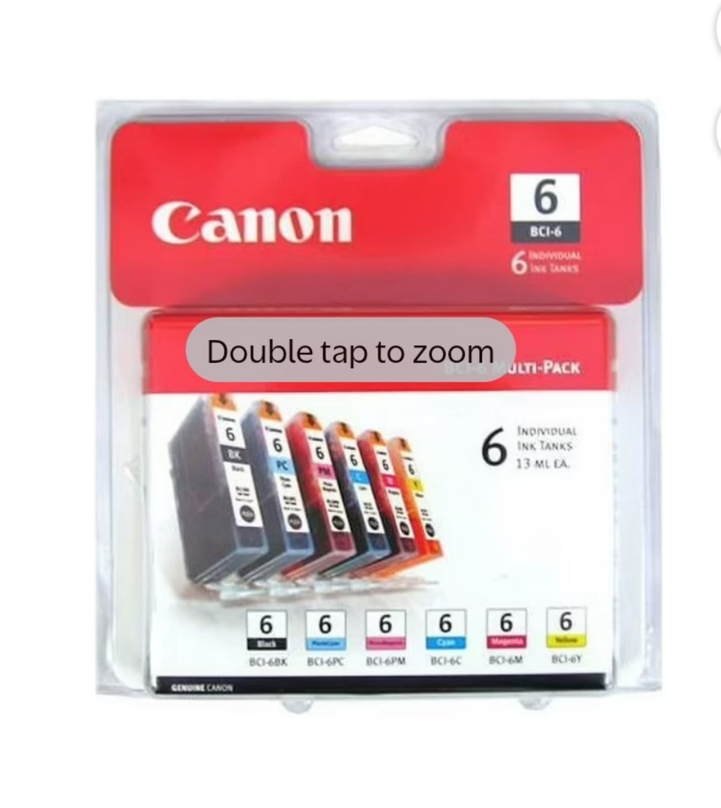 Canon BCI-6 Ink Cartridge - Combo Pack - Black/Cyan/Magenta/Yellow/Photo Cyan/Ph - Image 1