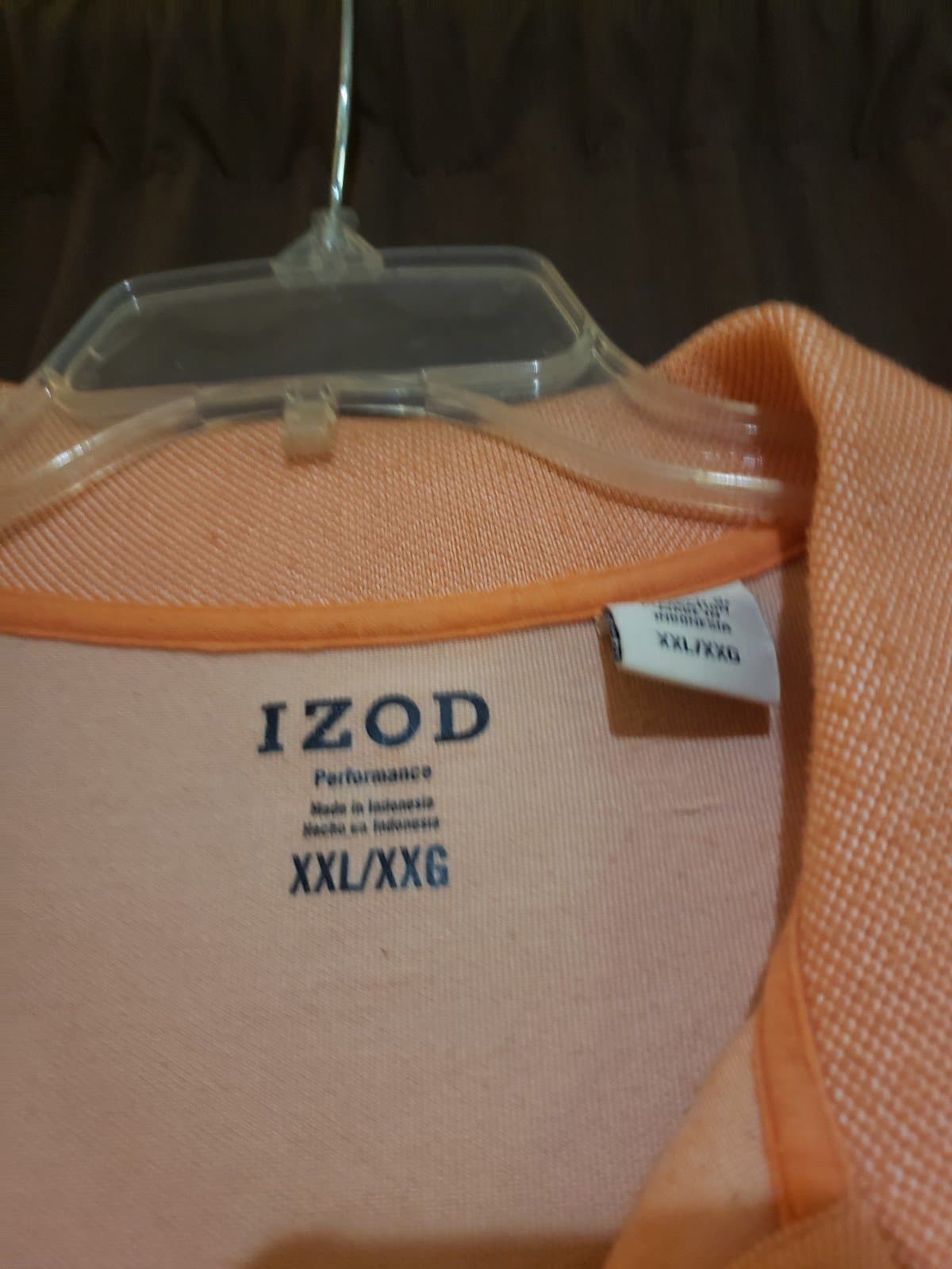 IZOD Flex Golf Polo Shirt With Stretch Salmon Color Short Sleeve Size XXL - Thumbnail 3