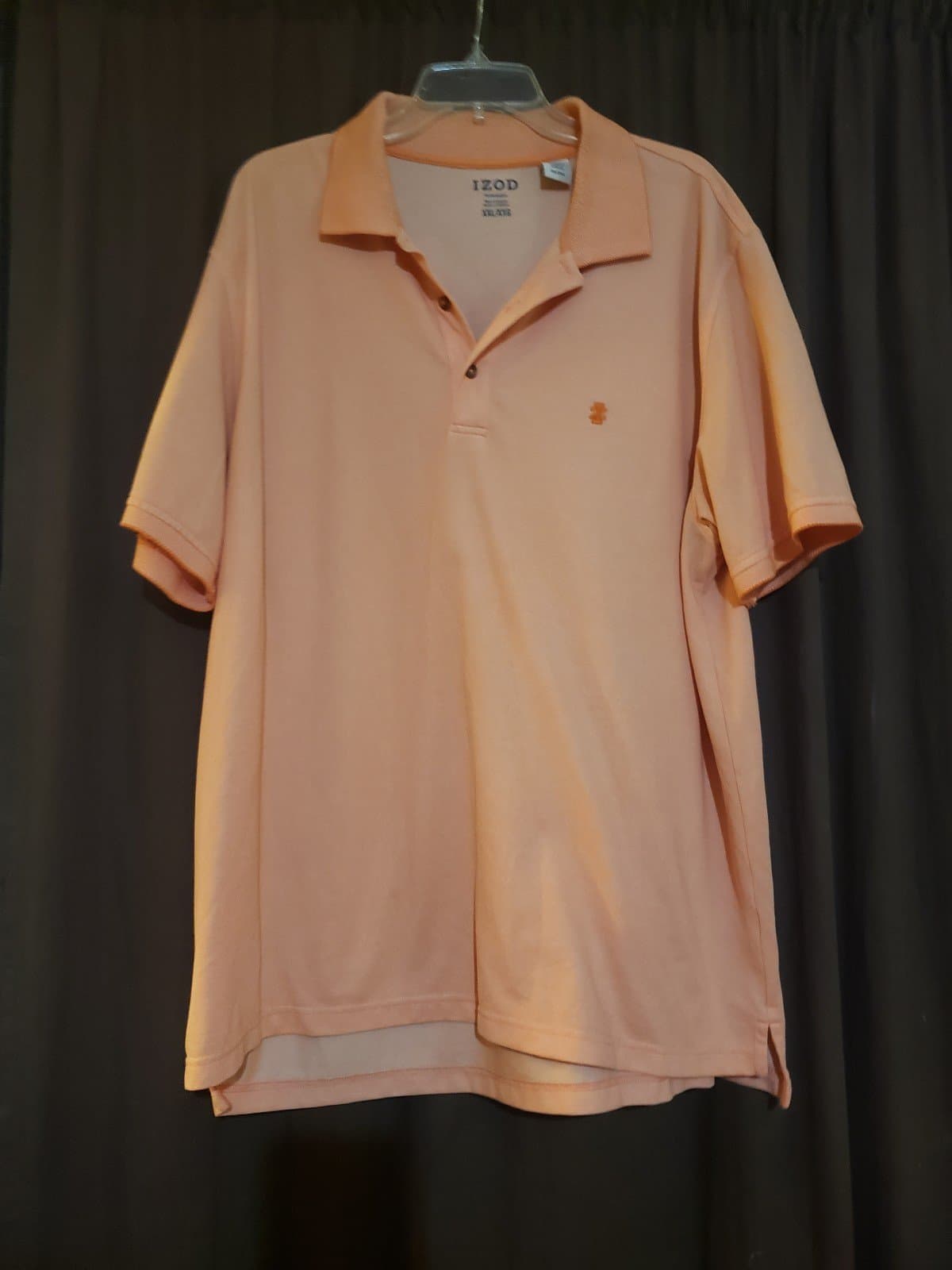 IZOD Flex Golf Polo Shirt With Stretch Salmon Color Short Sleeve Size XXL - Image 1