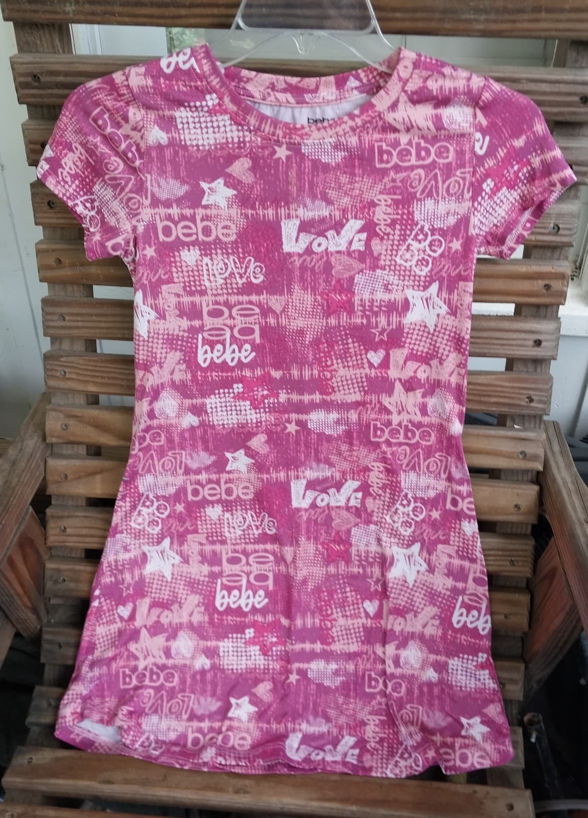 Bebe Girls Pink Dress. Size Medium 10/12 - Image 1