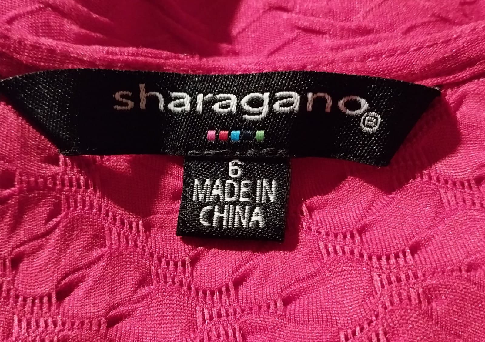 Shagarano Women's Red Round Neck Maxi Dress. Size Small - Thumbnail 3