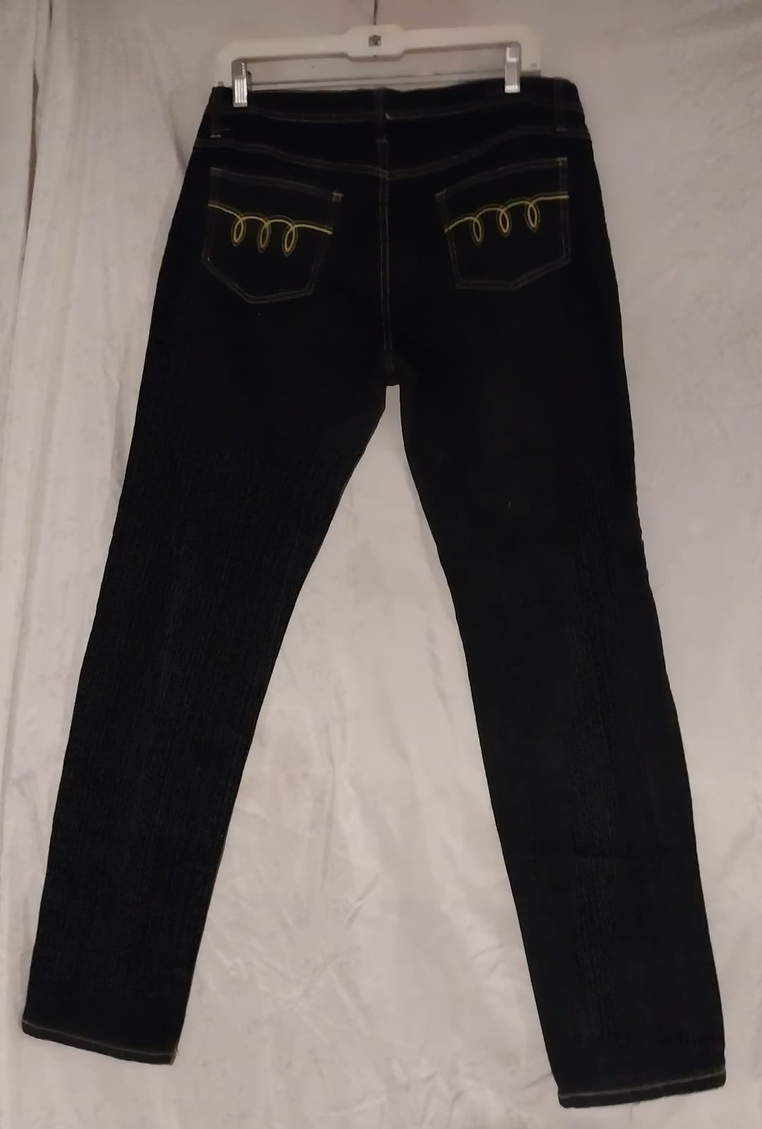 U-51 Bold Gold Stitch Black Jeans. Size 15/16 - Thumbnail 2