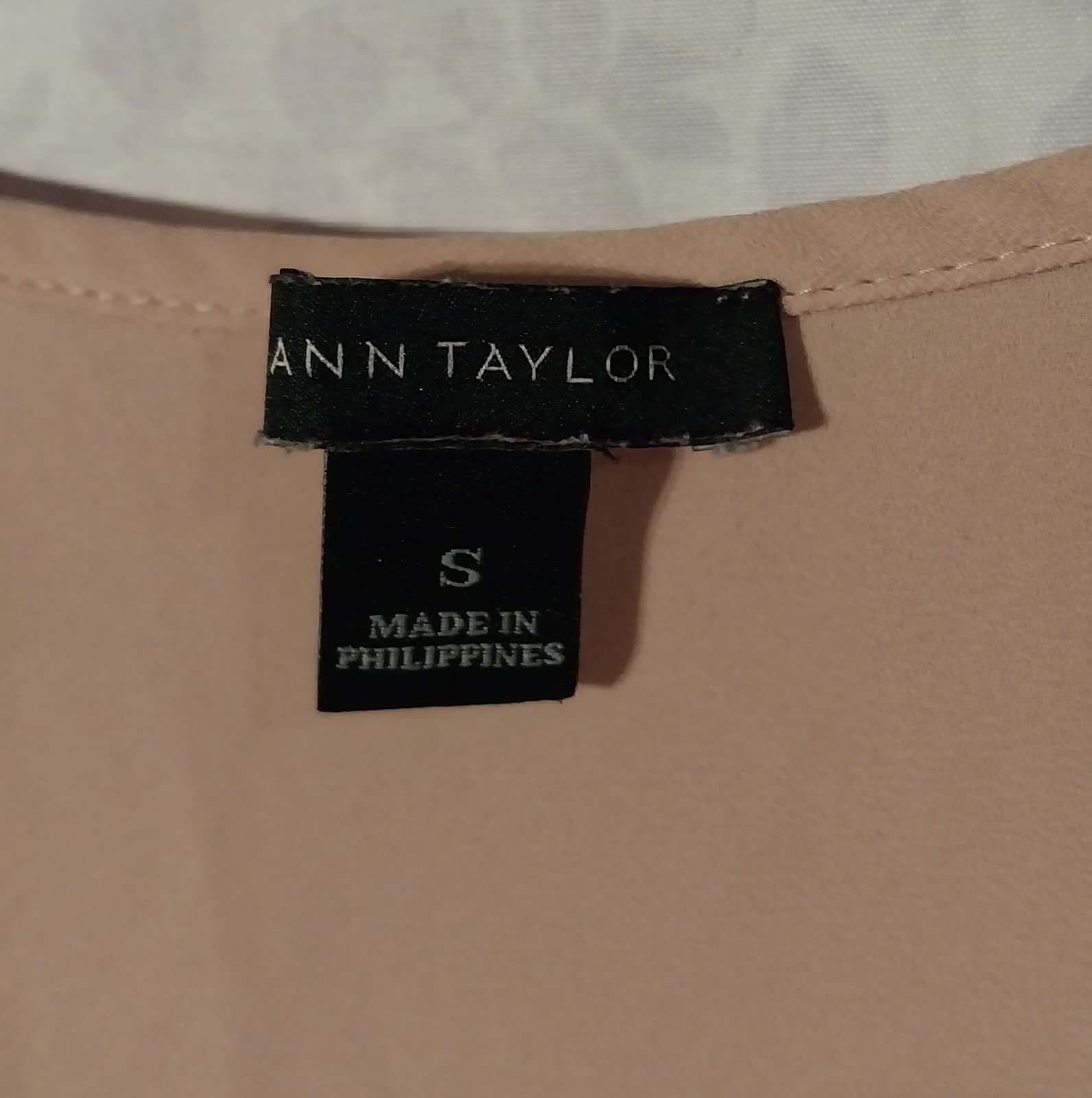 Ann Taylor Beige Pleated Ruffled Sleeve Blouse - Thumbnail 3